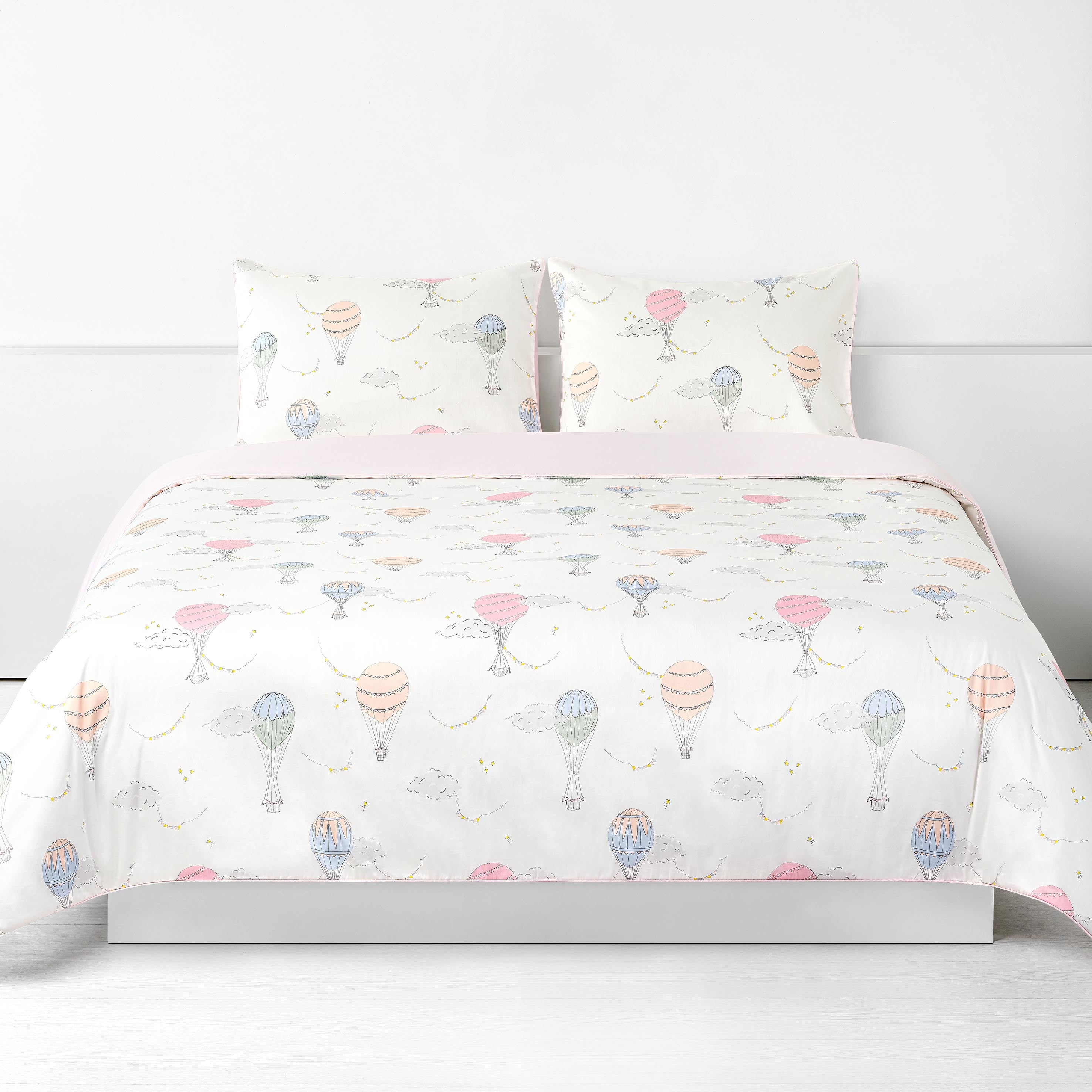 Touch The Sky Full/Queen Duvet Cover - Pink