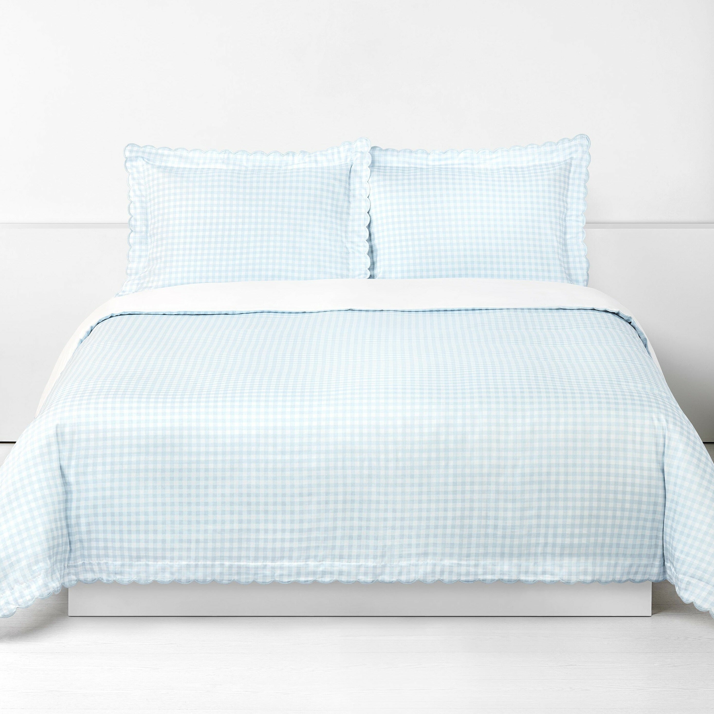 Picnic Gingham Full/Queen Duvet Cover - Blue