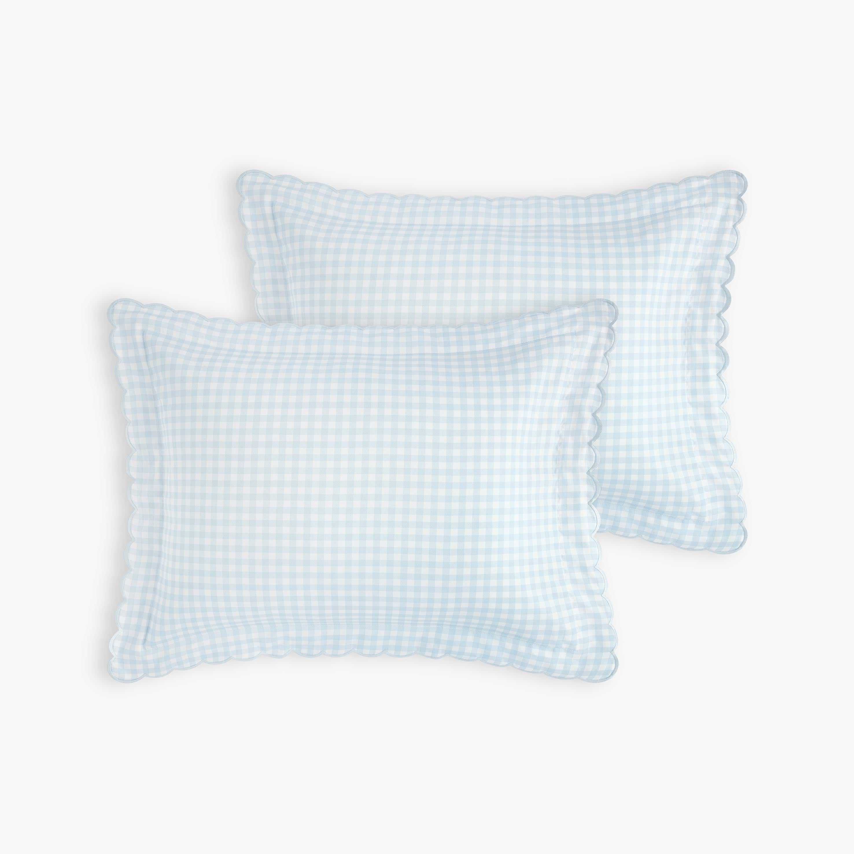 Picnic Gingham Standard Pillowcase Set - Blue
