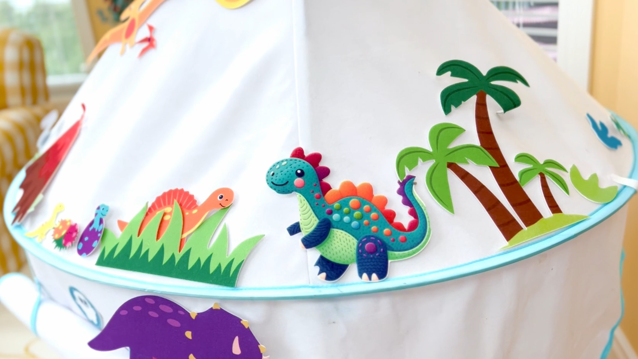 Dinosaur Stickers Add-On to Tent