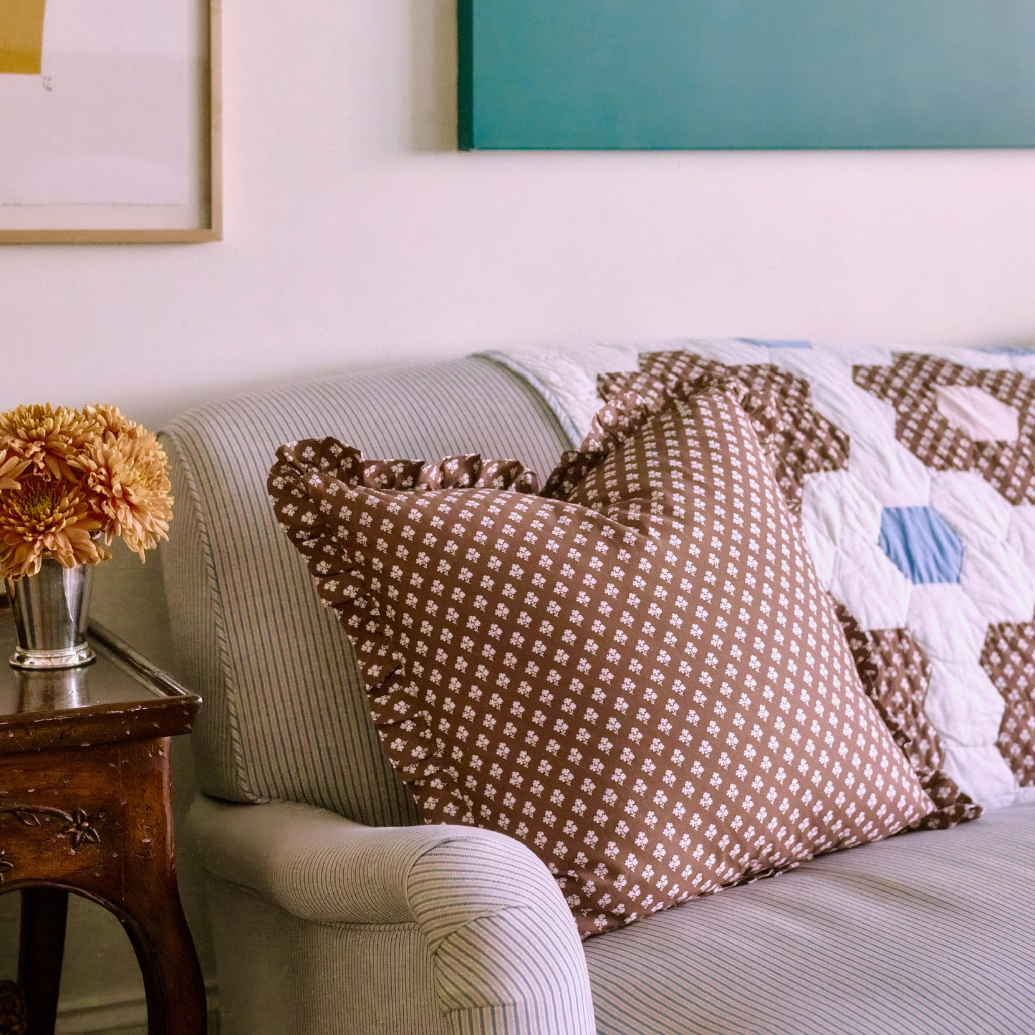 Constance Ruffled Throw Pillow