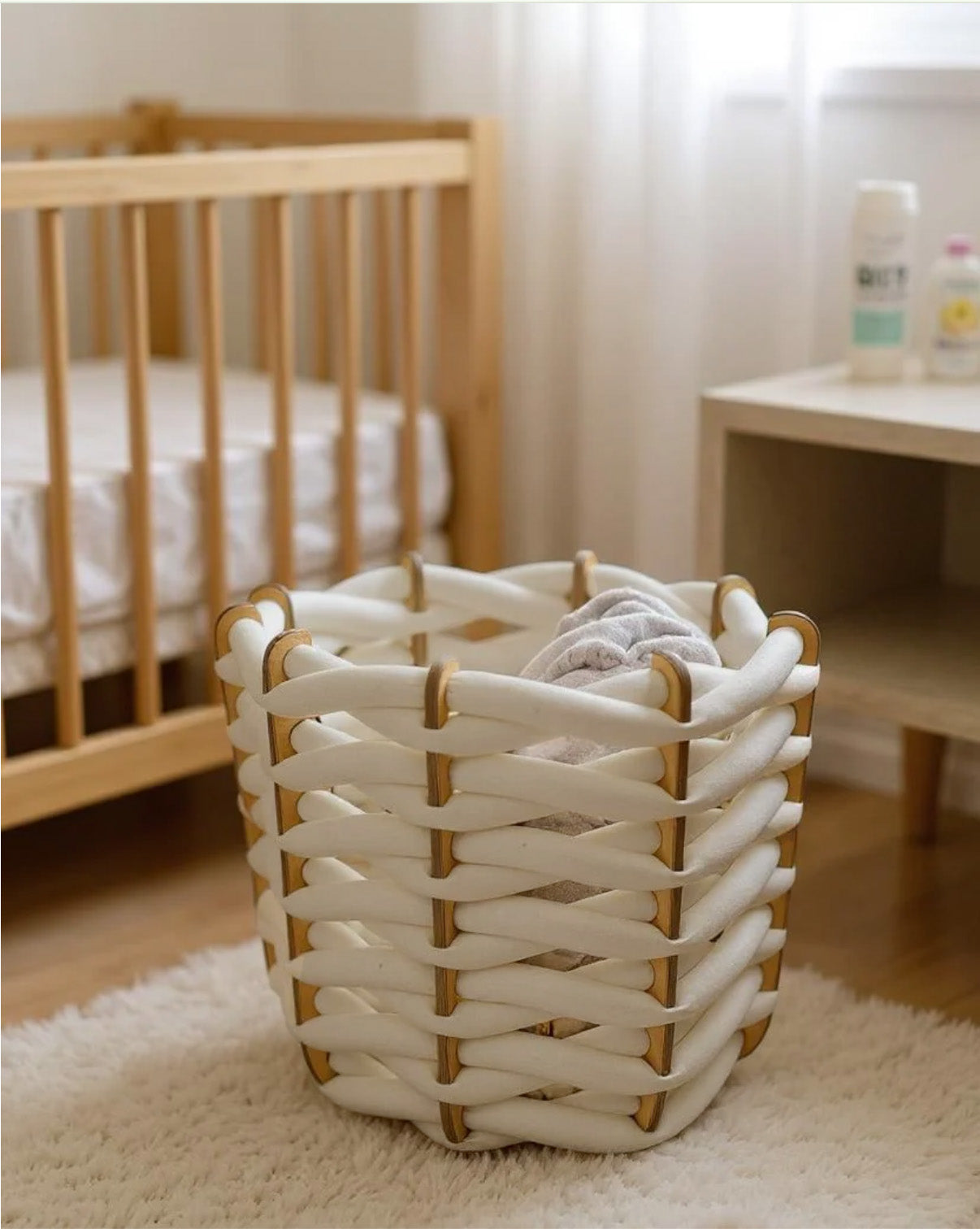 Large Hull Basket - Off White