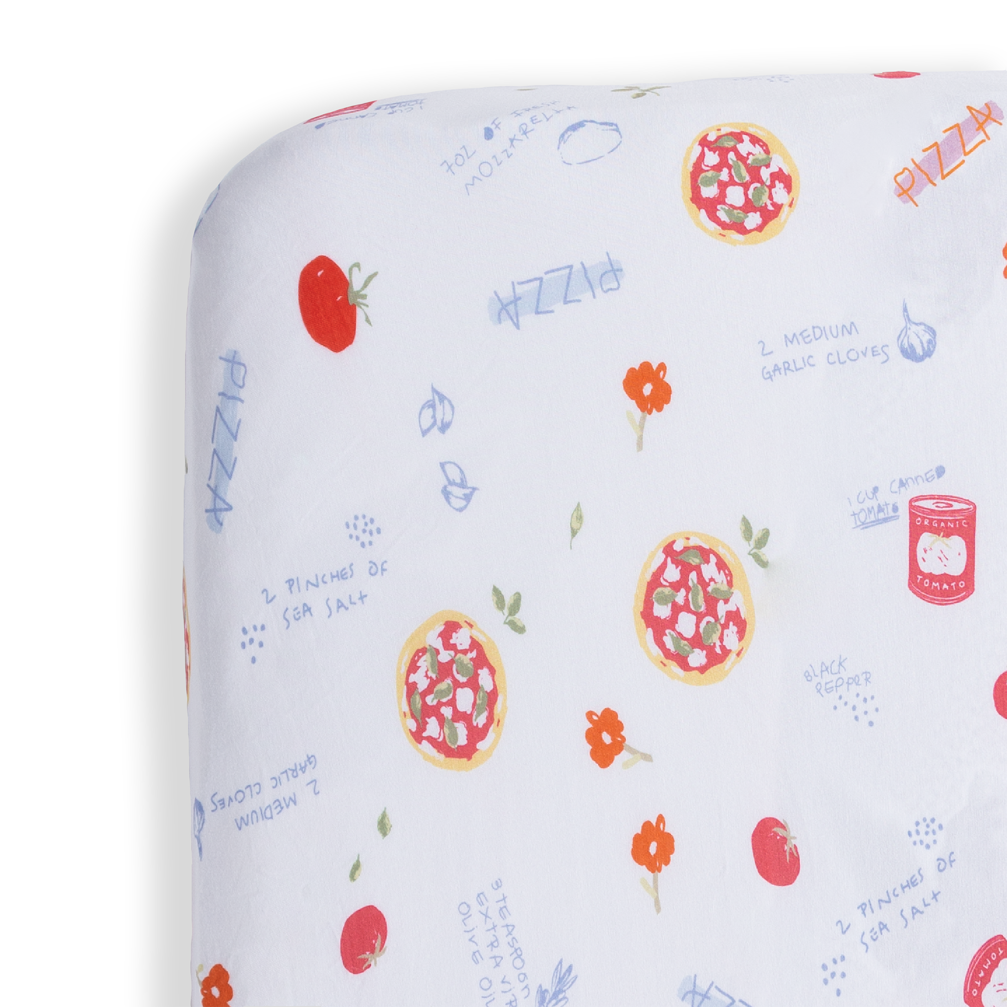 Sheet and Blanket Set - Pizza My Heart Print