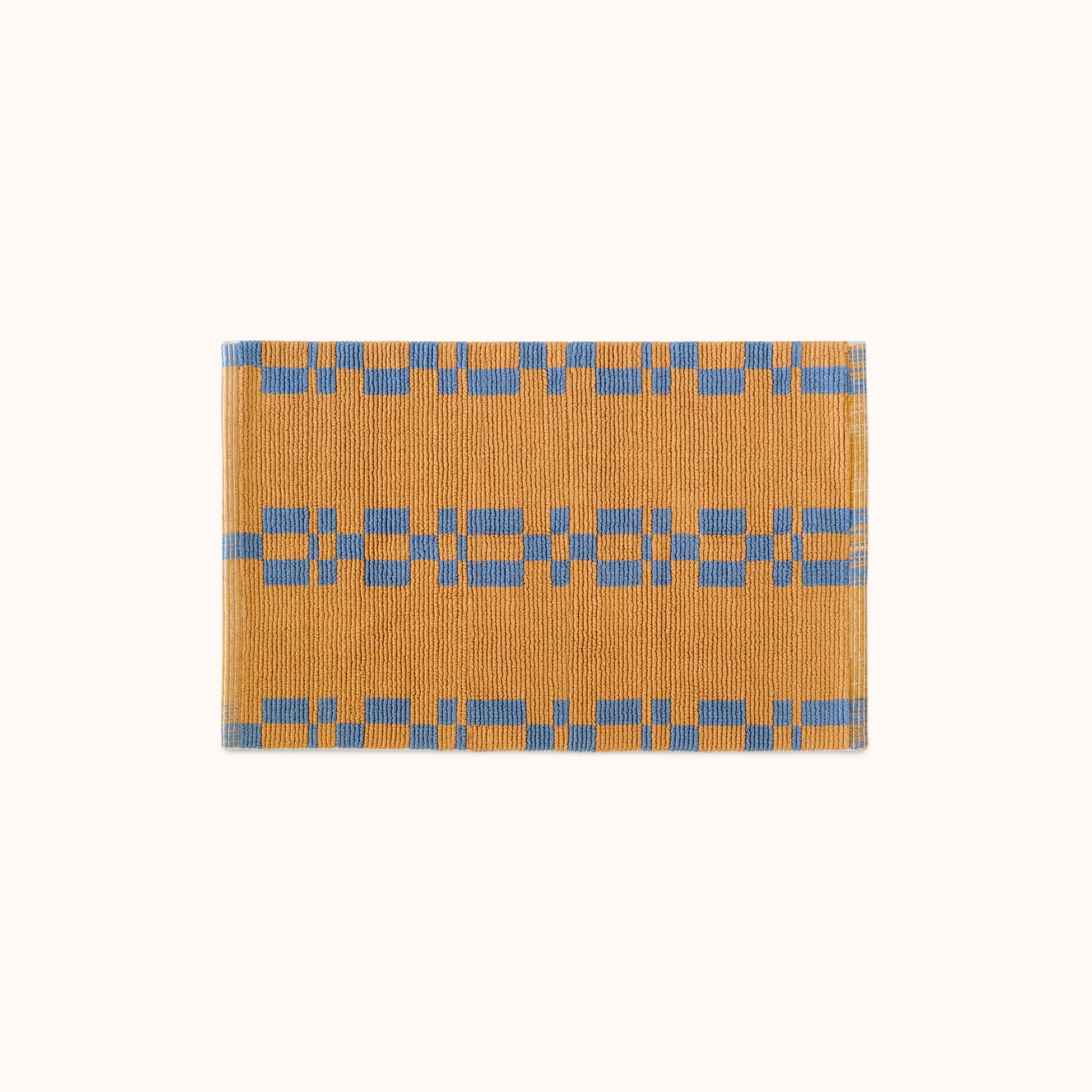 Alina Bath Mat- Blue