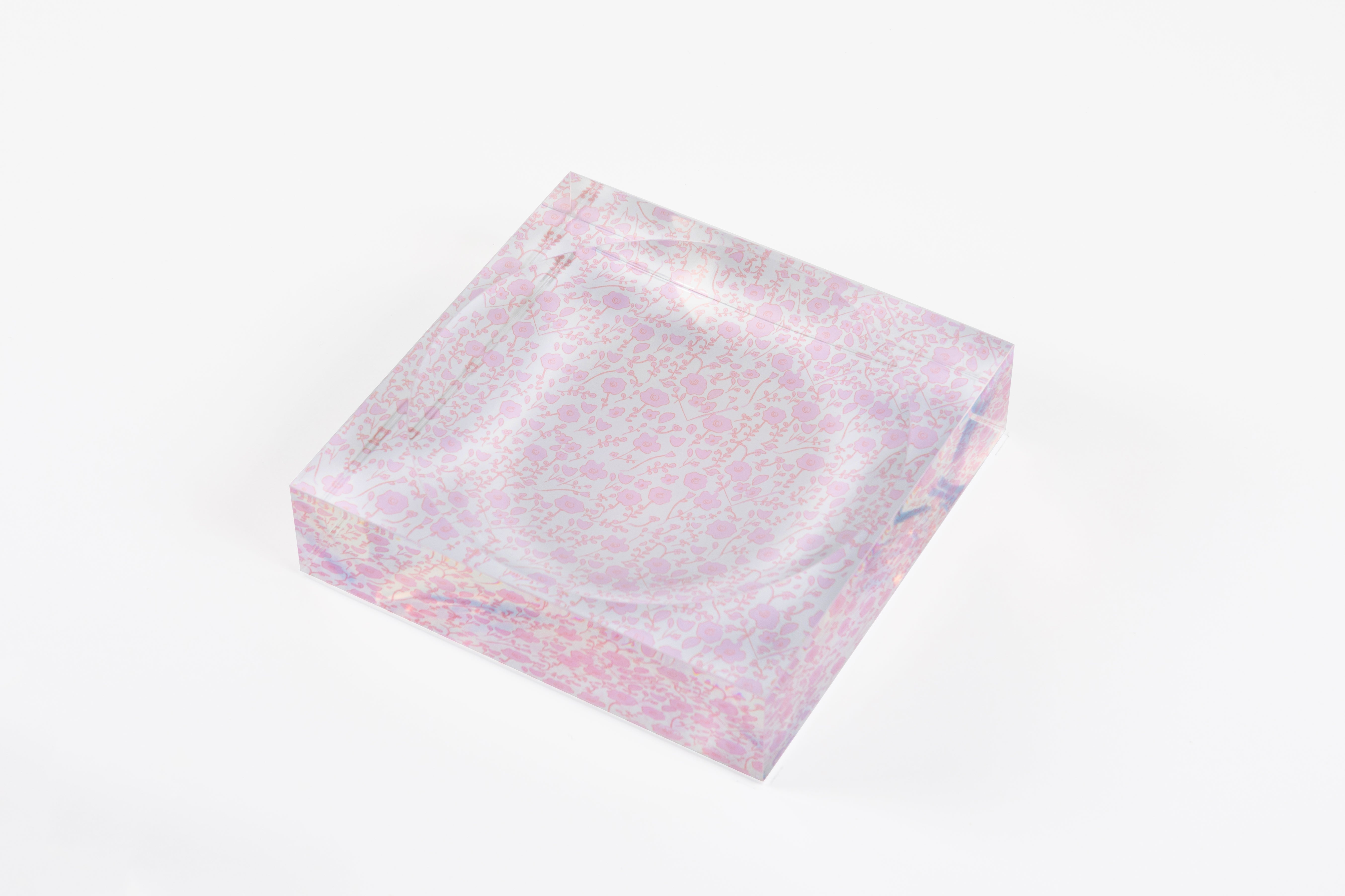 Blooming Toile Candy Dish - Blush