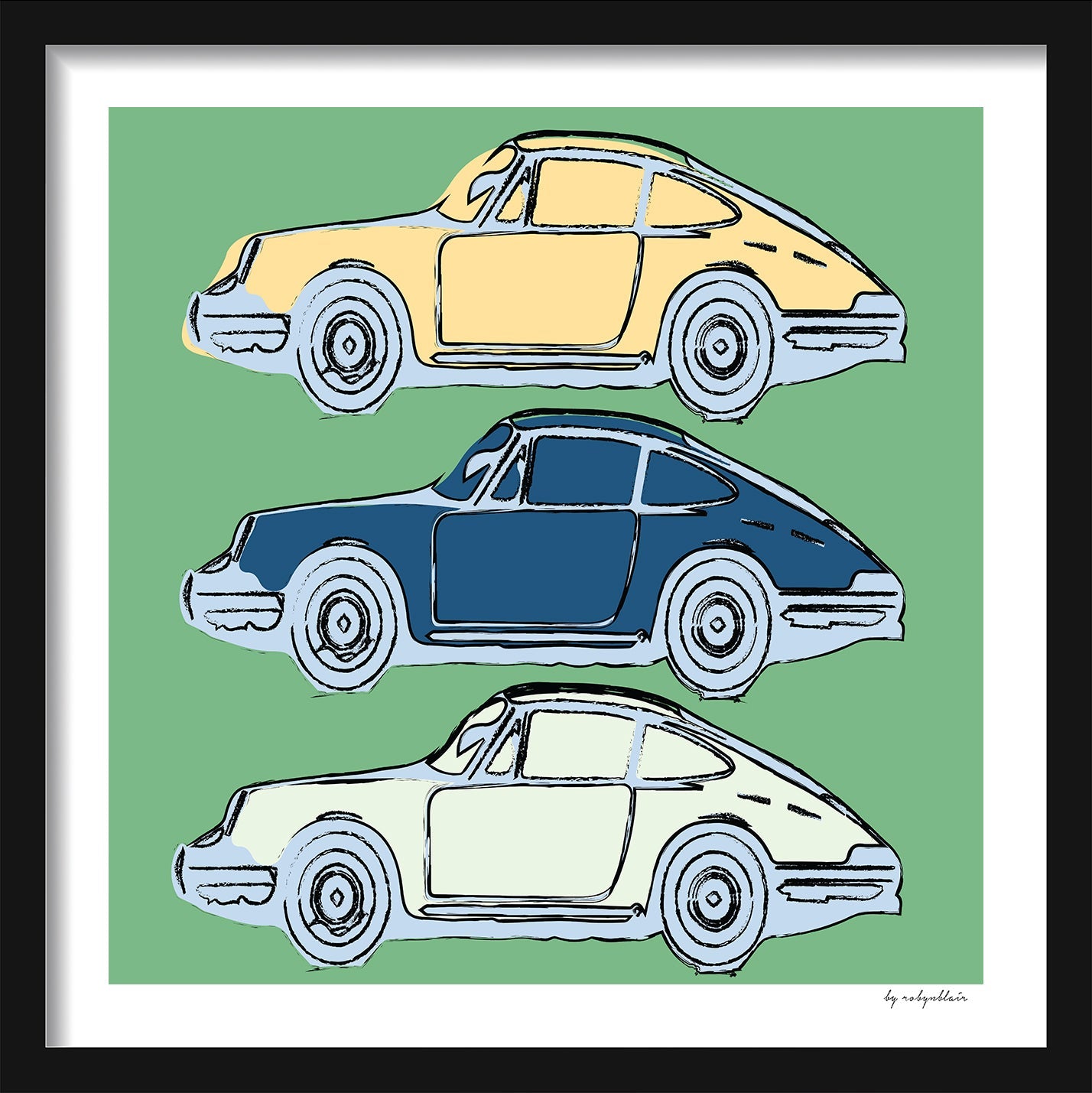 Dream Car Fine Art Print - Green