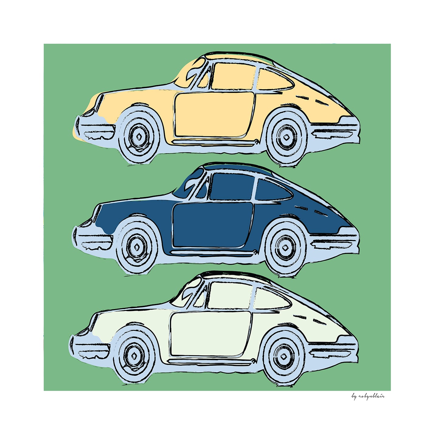 Dream Car Fine Art Print - Green