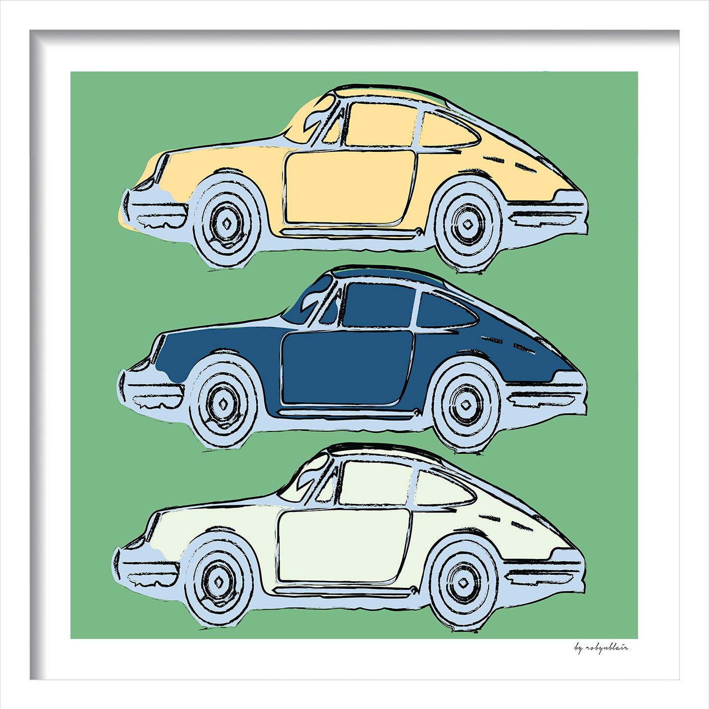 Dream Car Fine Art Print - Green