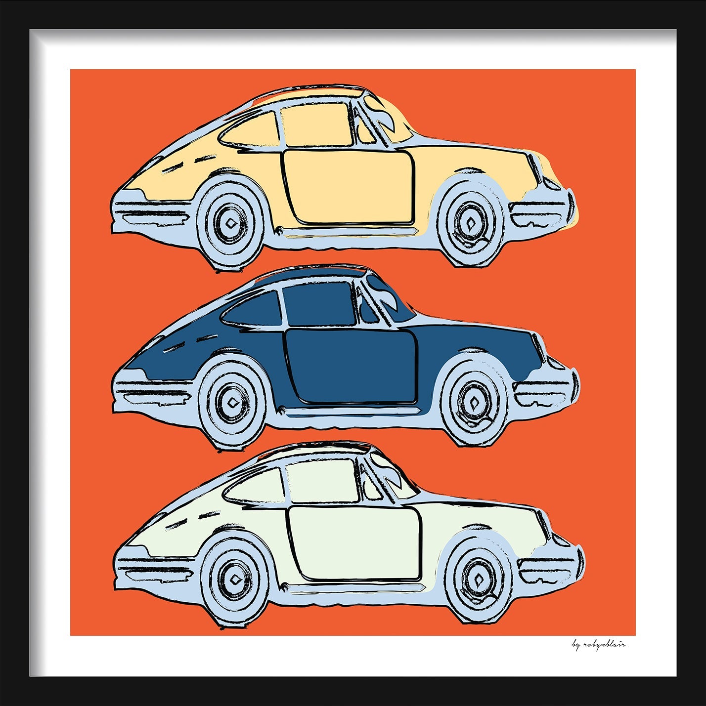 Dream Car Fine Art Print - Orange