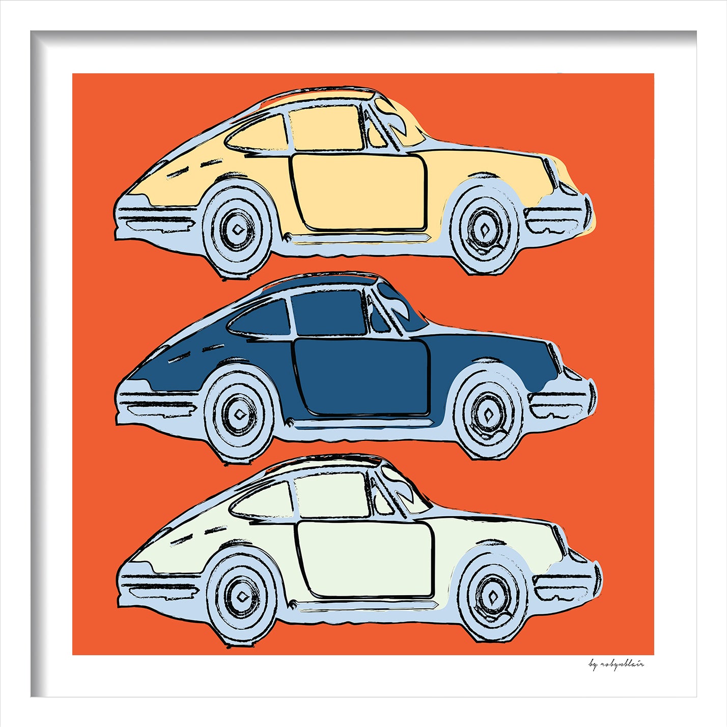Dream Car Fine Art Print - Orange