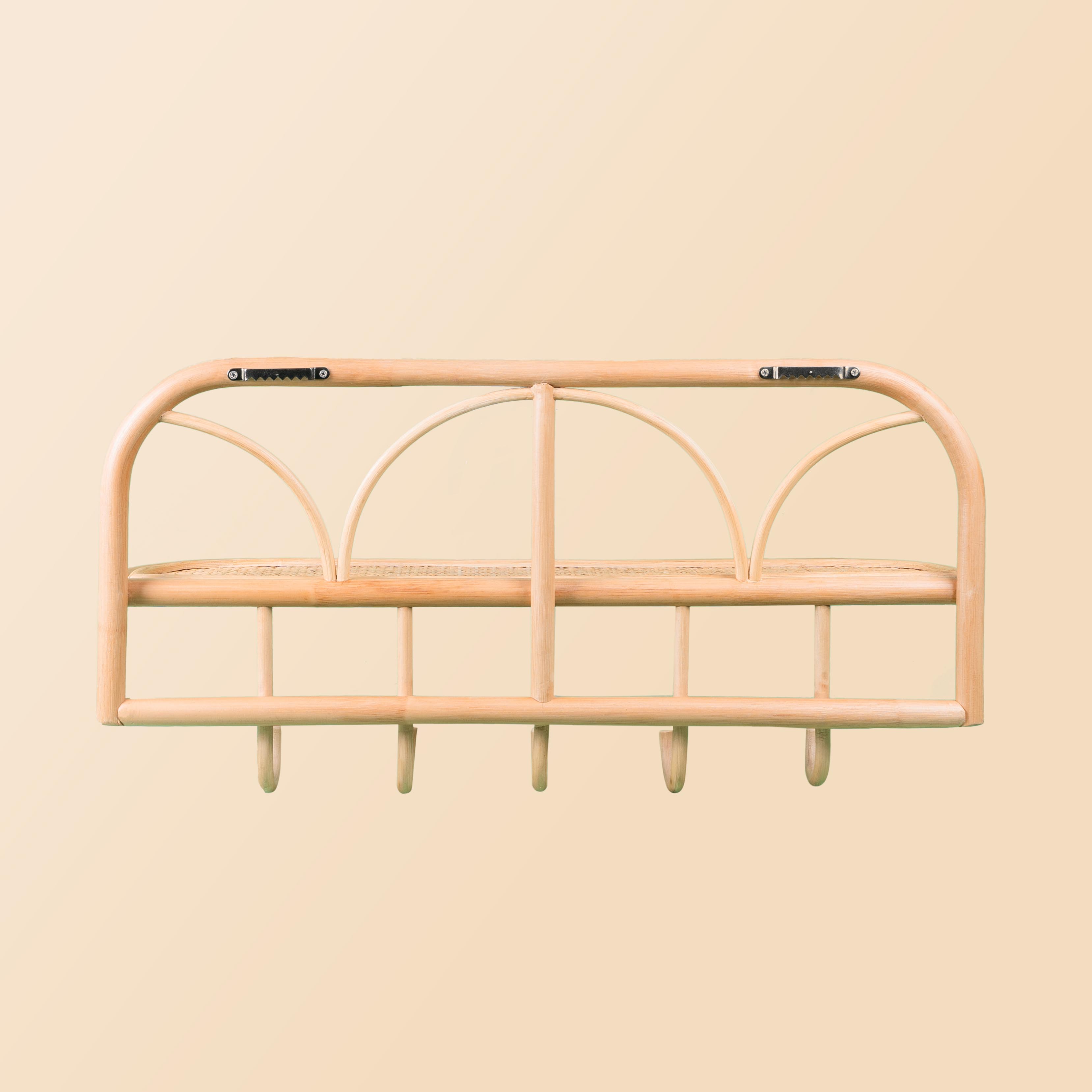 Rattan Hanging Wall Shelf