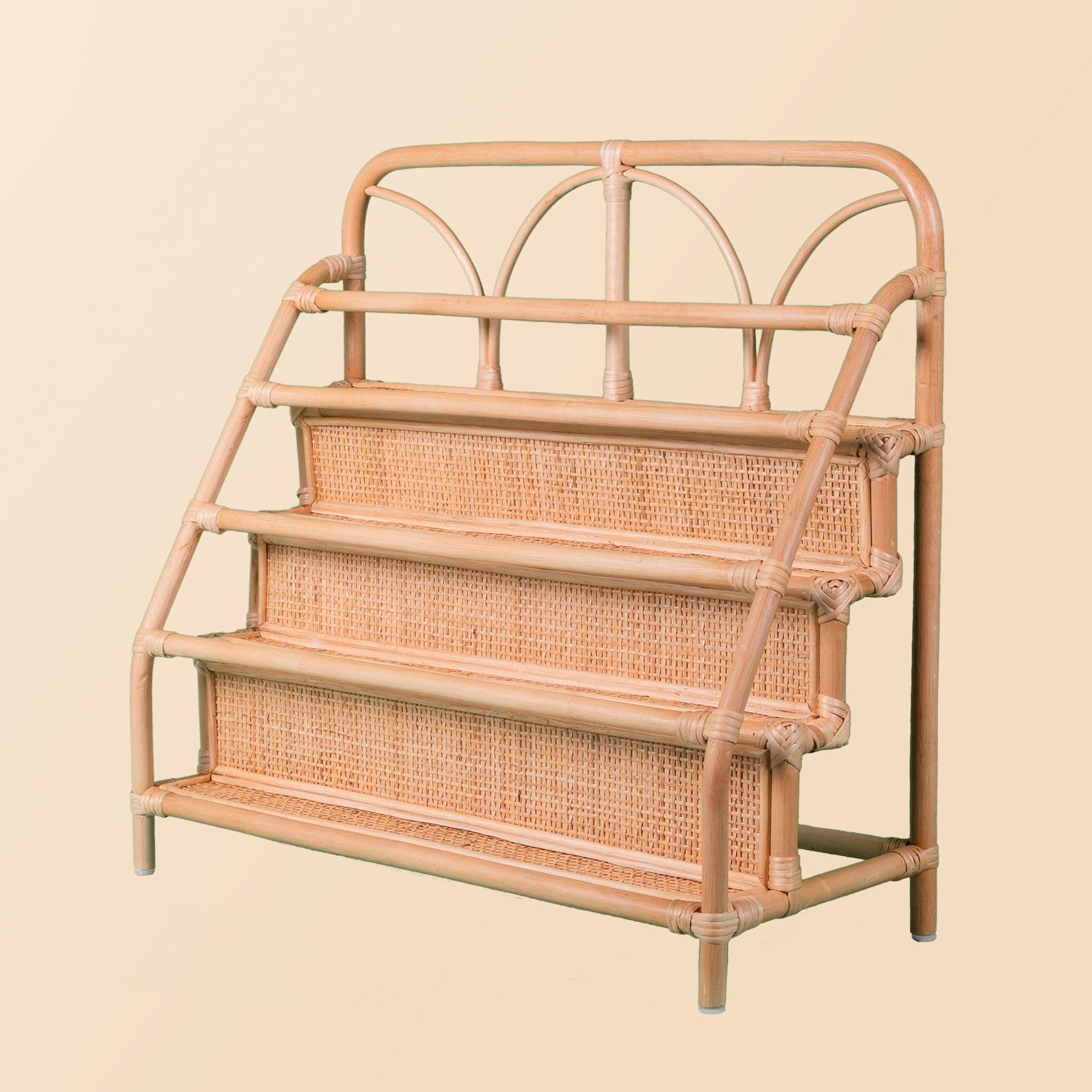 Kids Rattan Montessori Bookshelf
