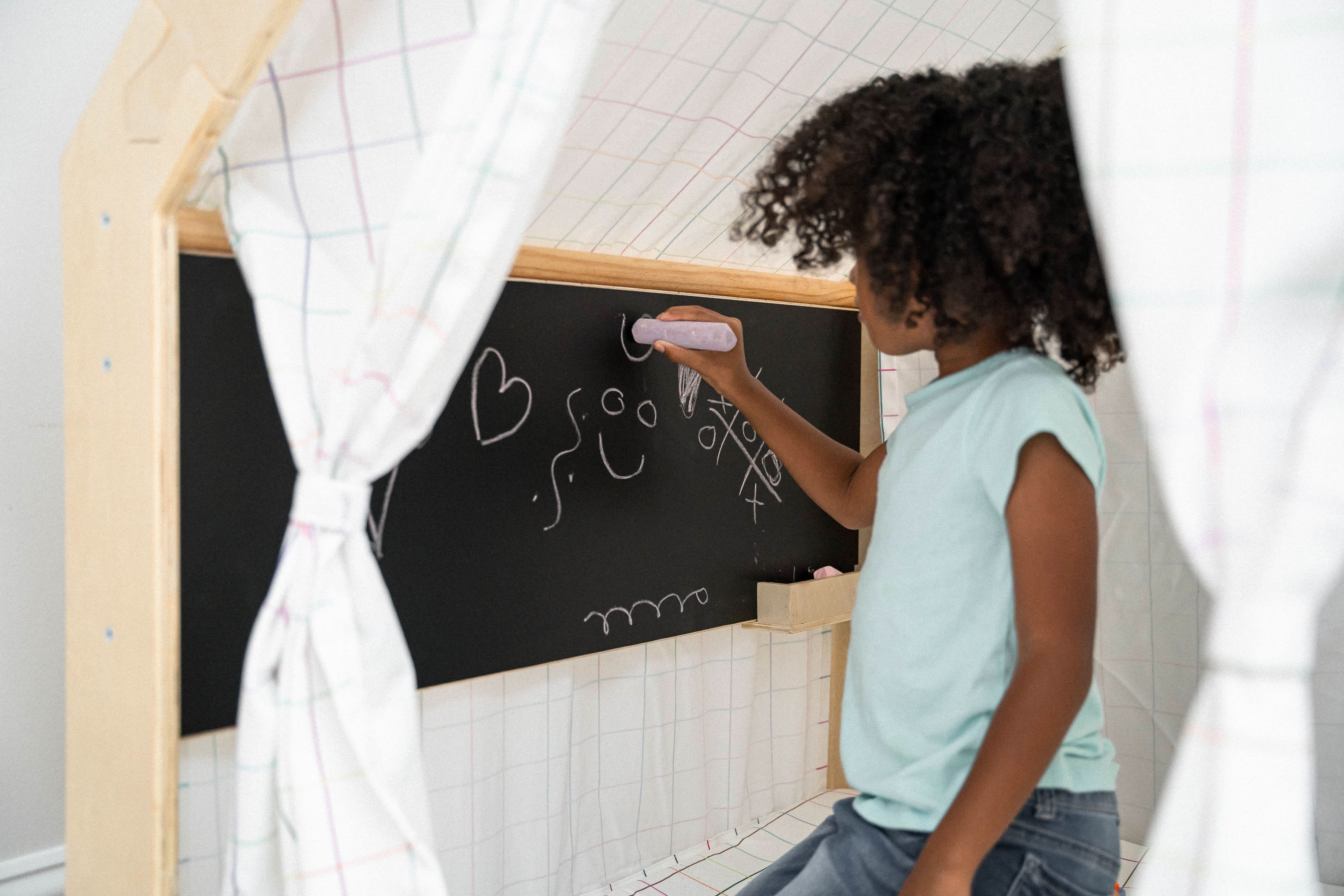 Flair Wood House with Desk and Chair - Natural