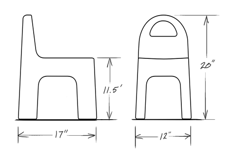 Indoor/Outdoor Play Chair - Set of 2