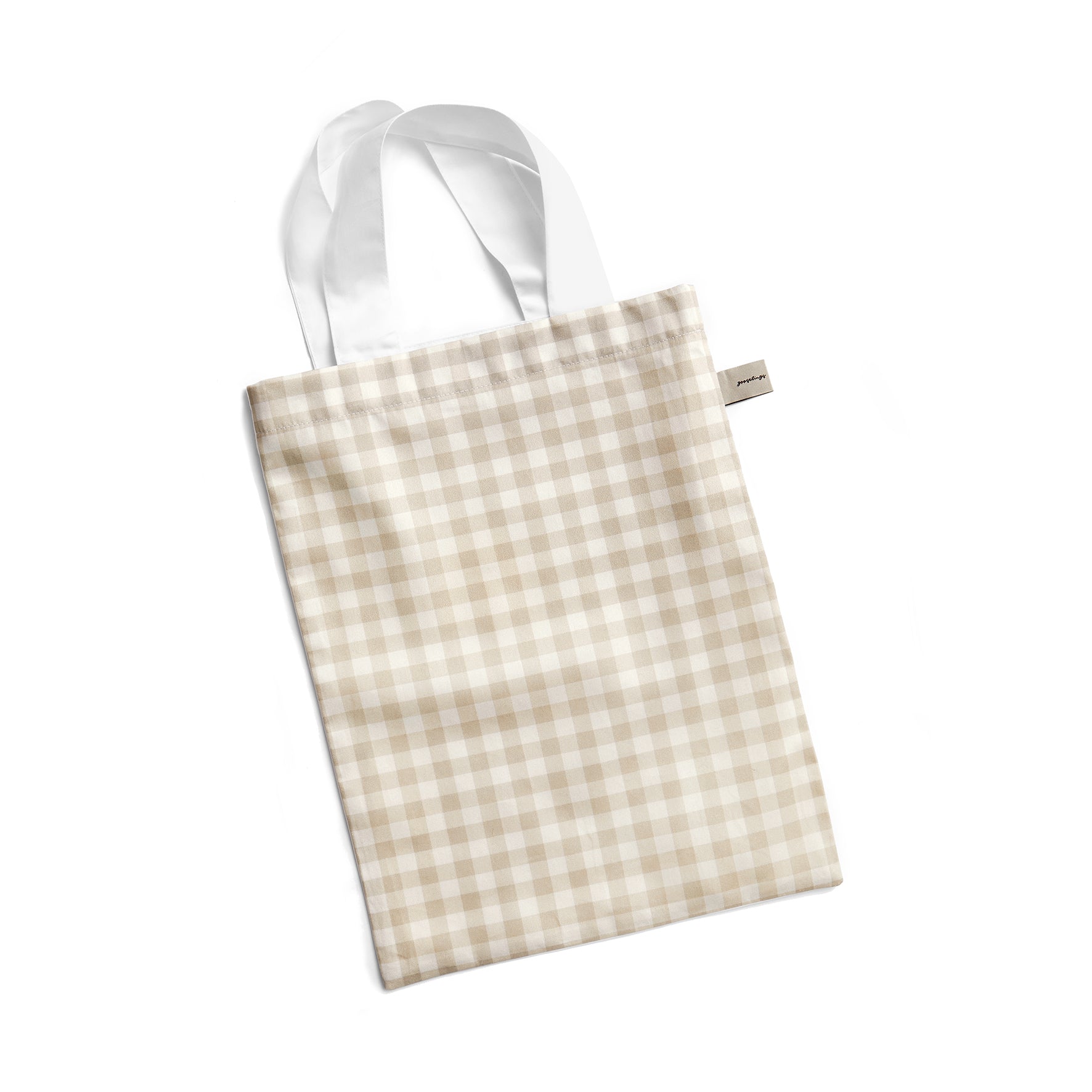 Picnic Gingham Standard Pillowcase Set - Beige