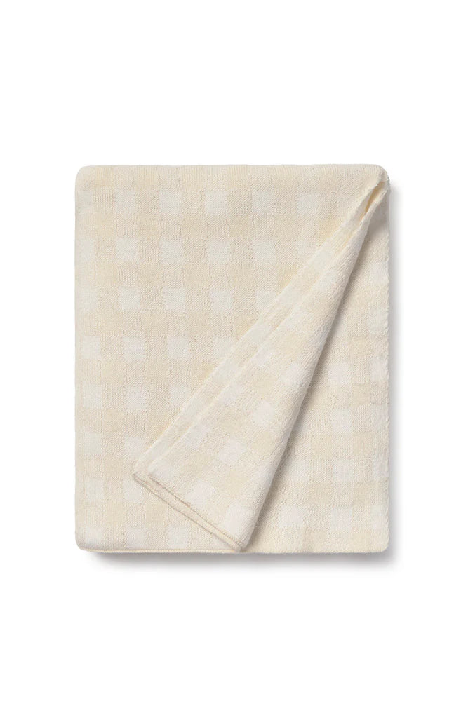 Knitted Vichy Blanket