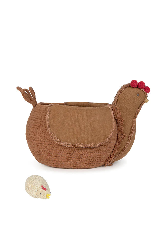 Chicken Storage Basket - Brown