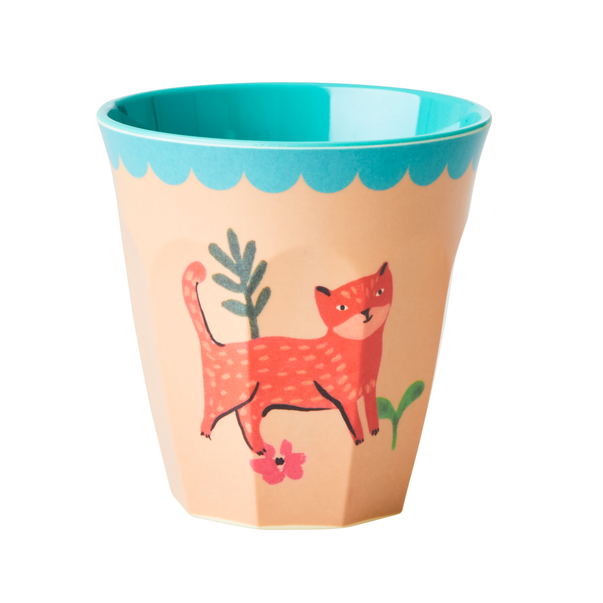 Melamine Kids Cups in Pink Farm Prints - Medium - 6 piece set