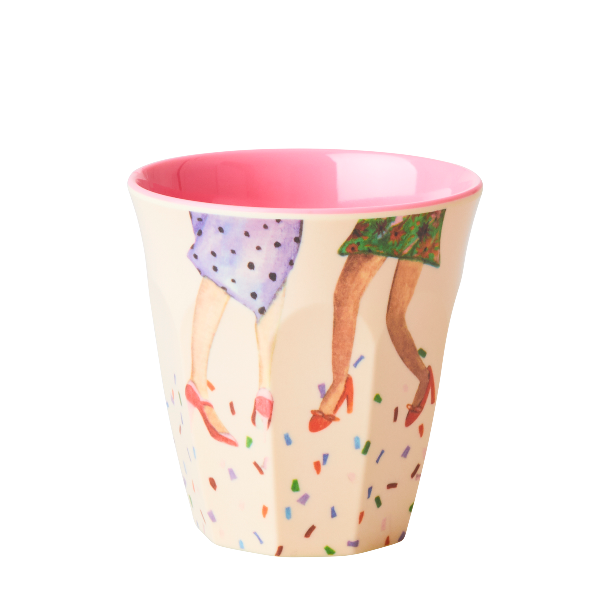 Melamine Cups 'DANCE IT OUT' Prints - 6 Piece Set