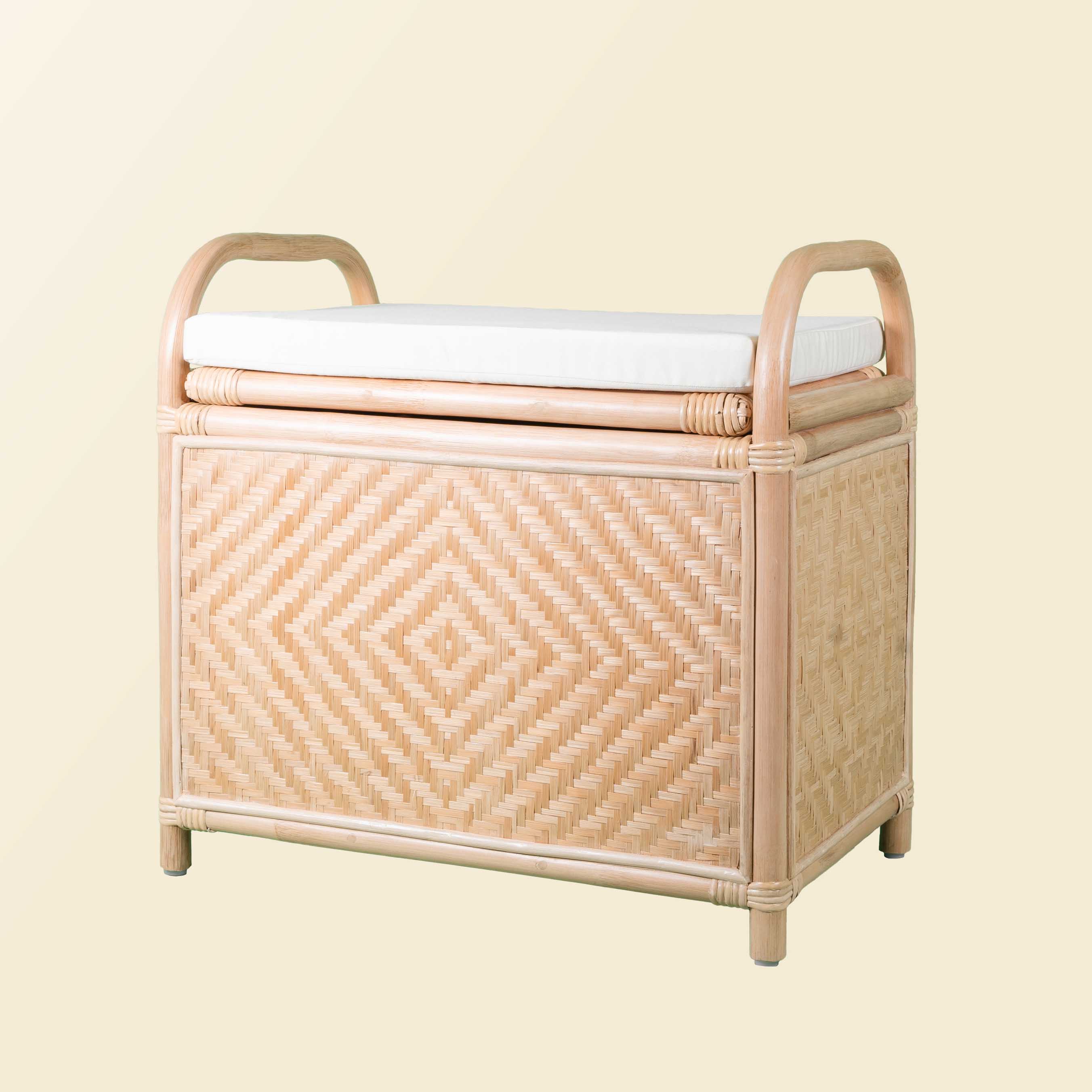 Rattan Storage Bench