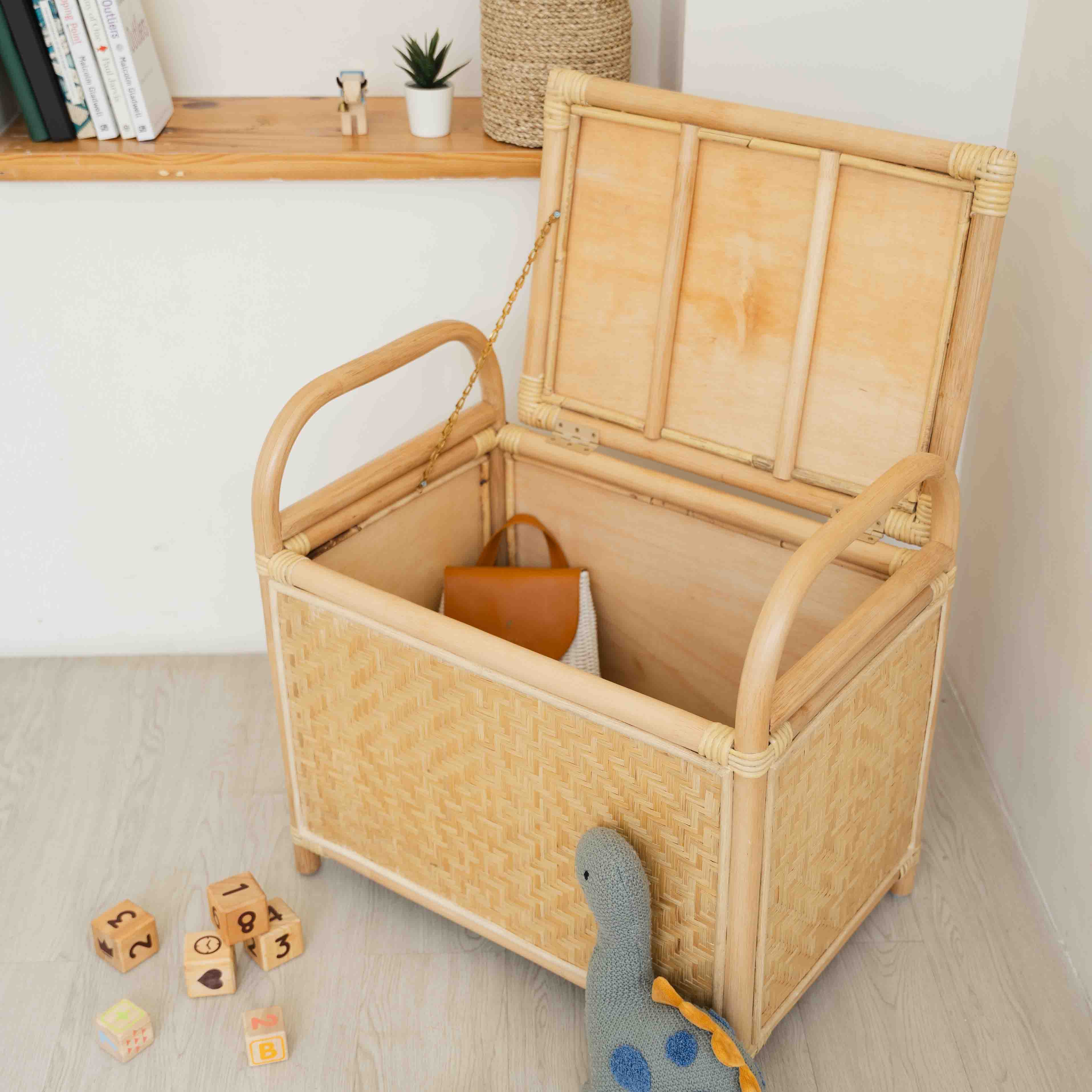 Rattan Storage Bench