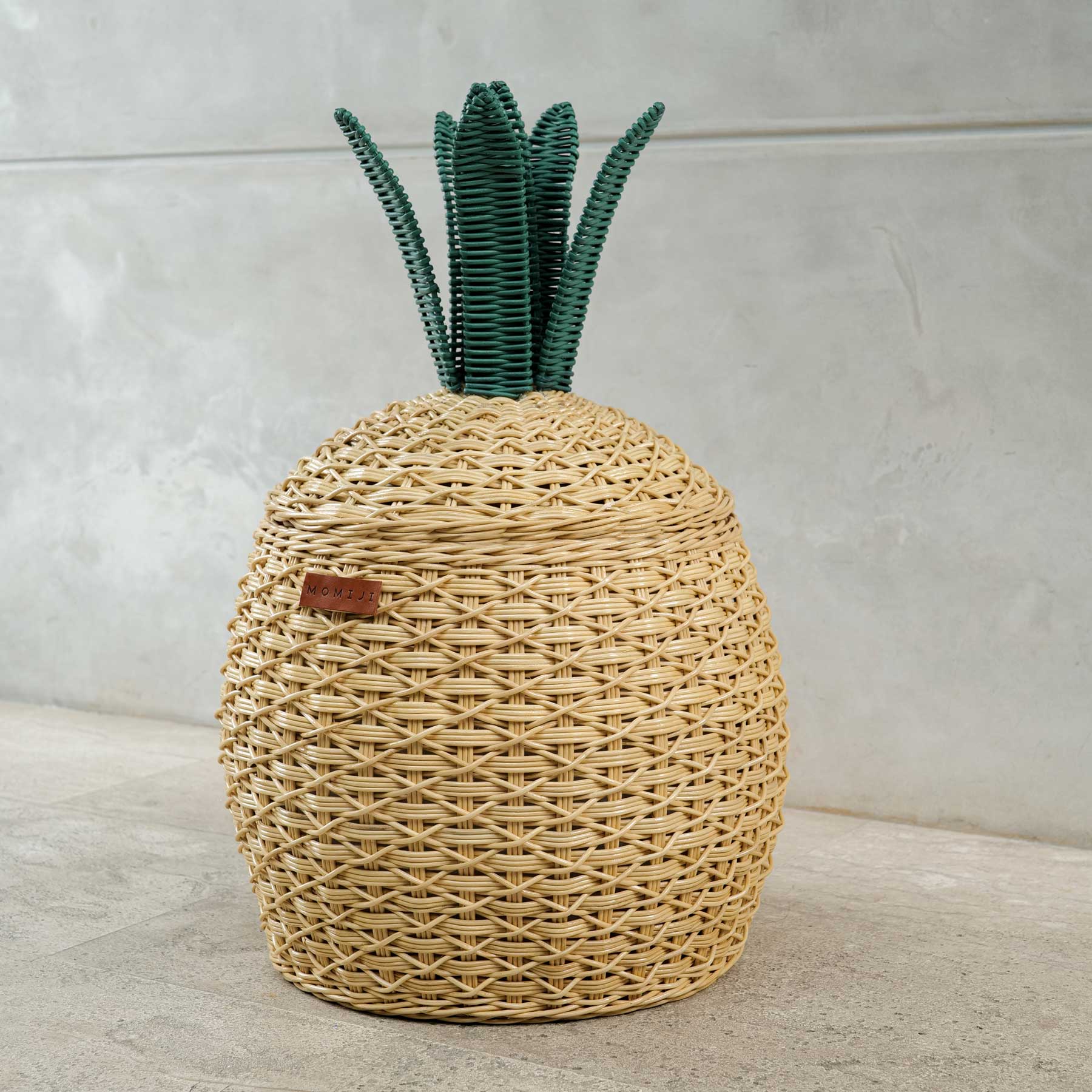 Pineapple Rattan Storage Basket