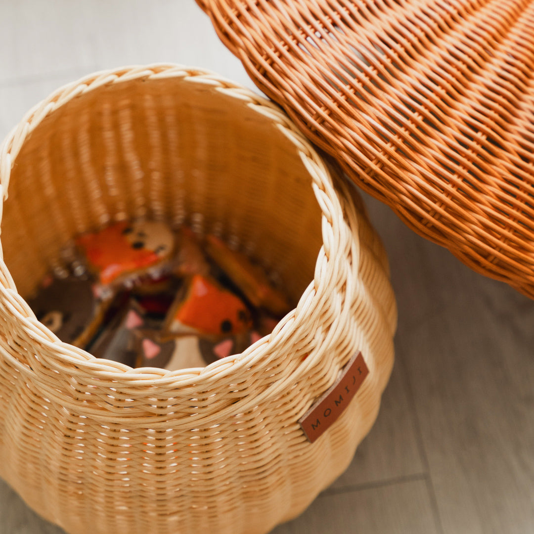 Mushroom Rattan Storage Basket