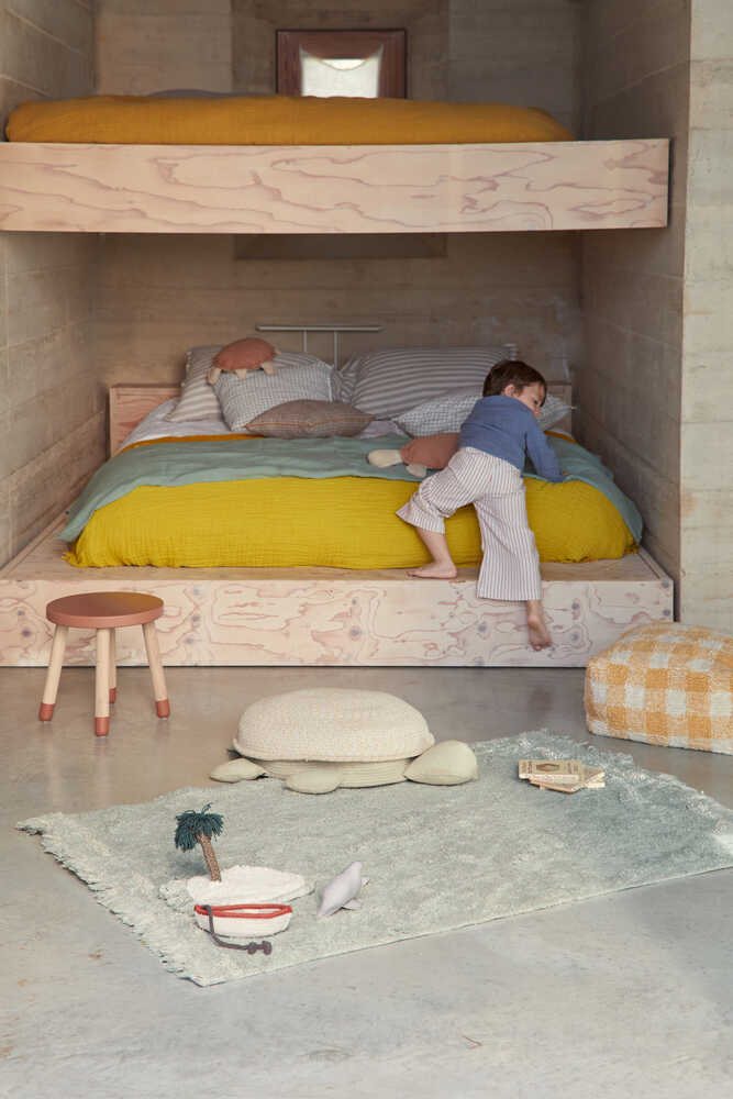 Mama Turtle Storage Basket - Beige