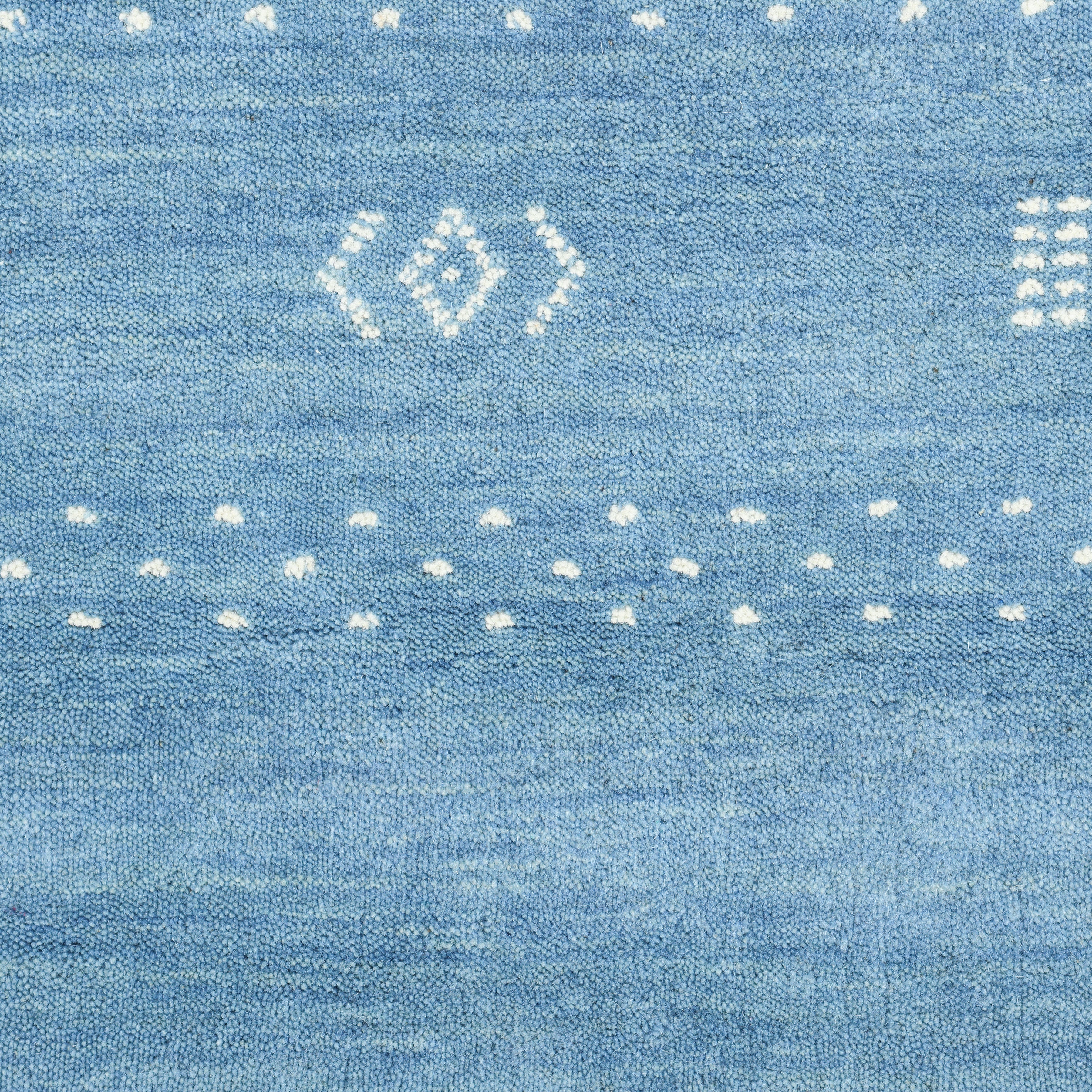 Boho Handmade Area Rug - Blue