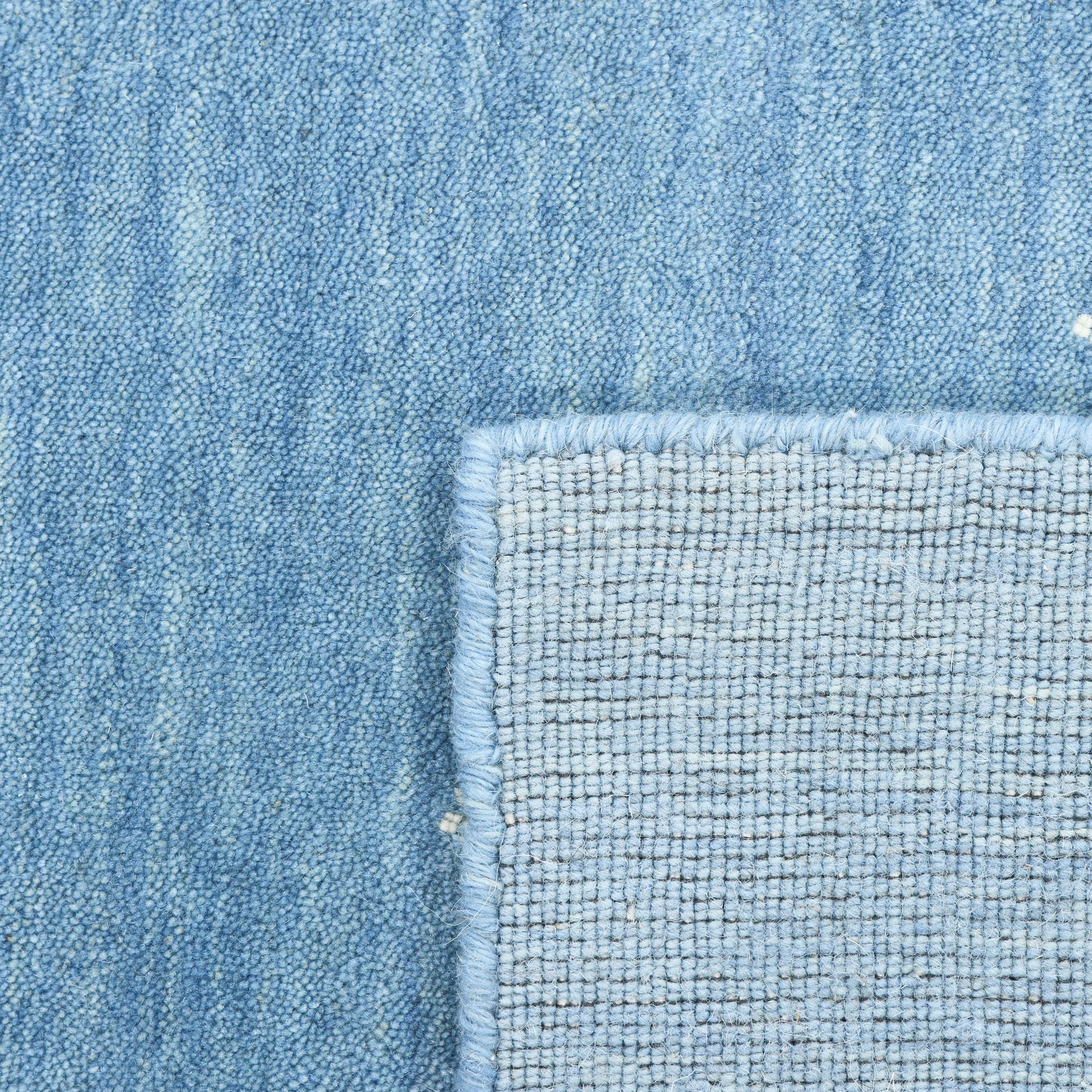 Boho Handmade Area Rug - Blue