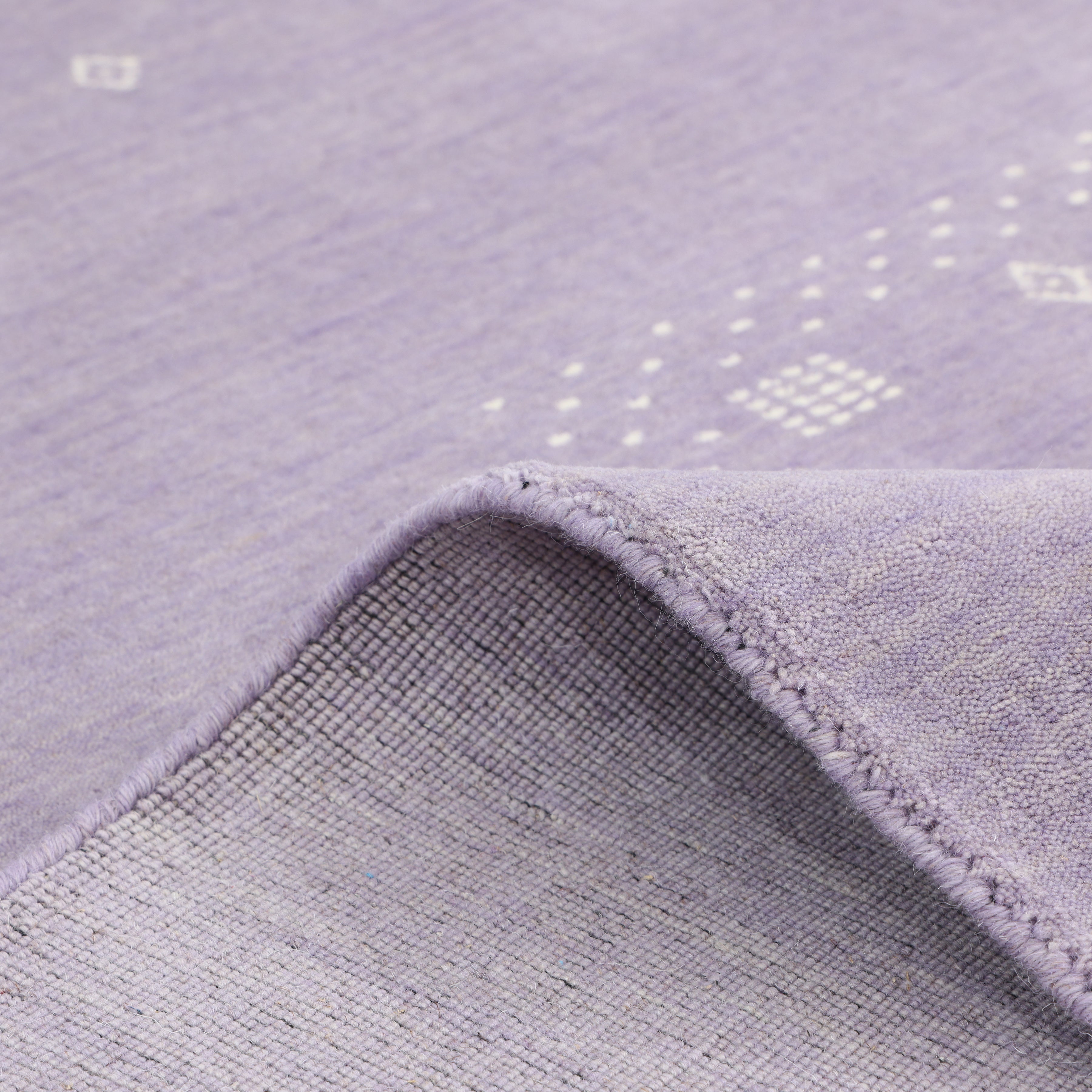 Boho Handmade Area Rug - Purple