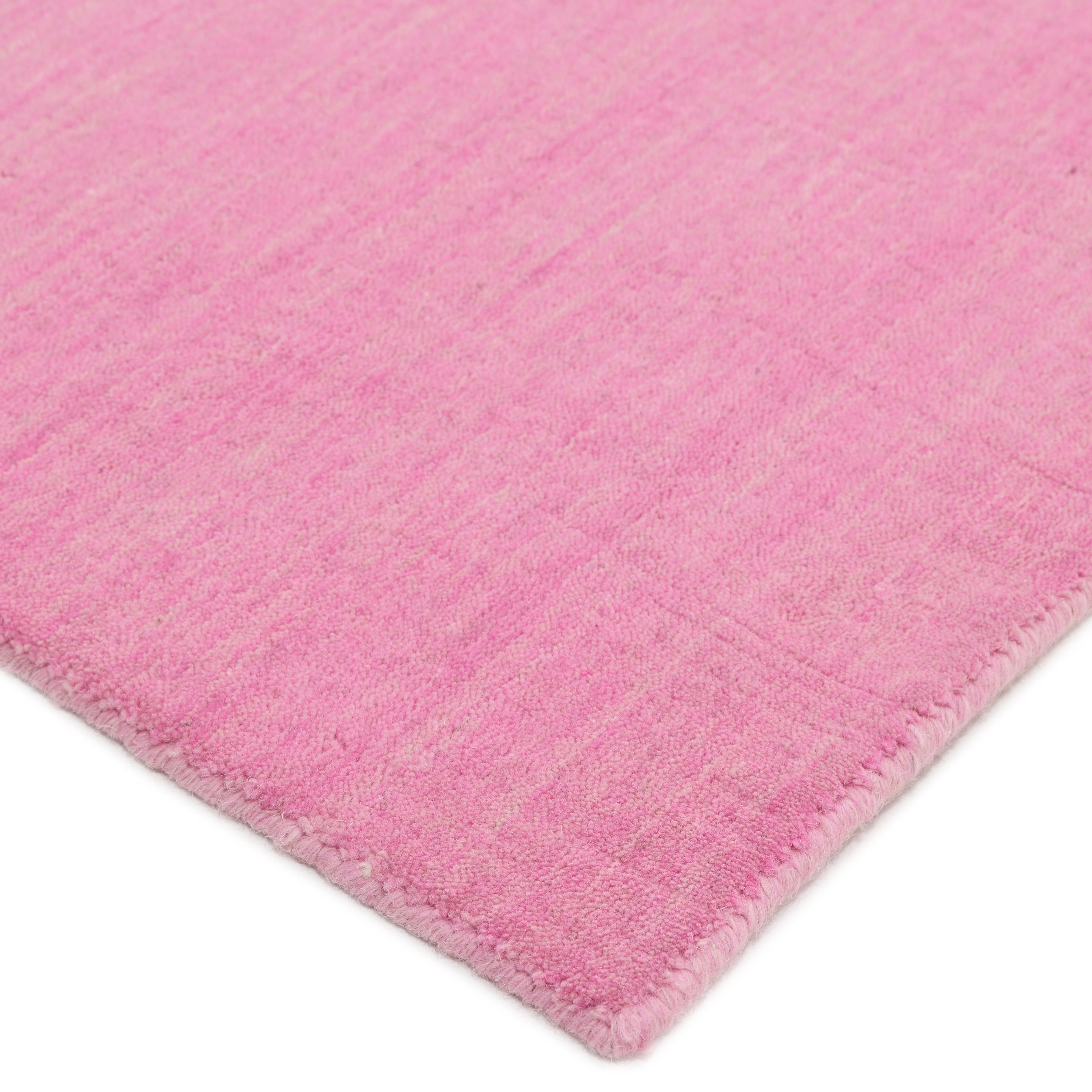 Boho Handmade Area Rug - Pink