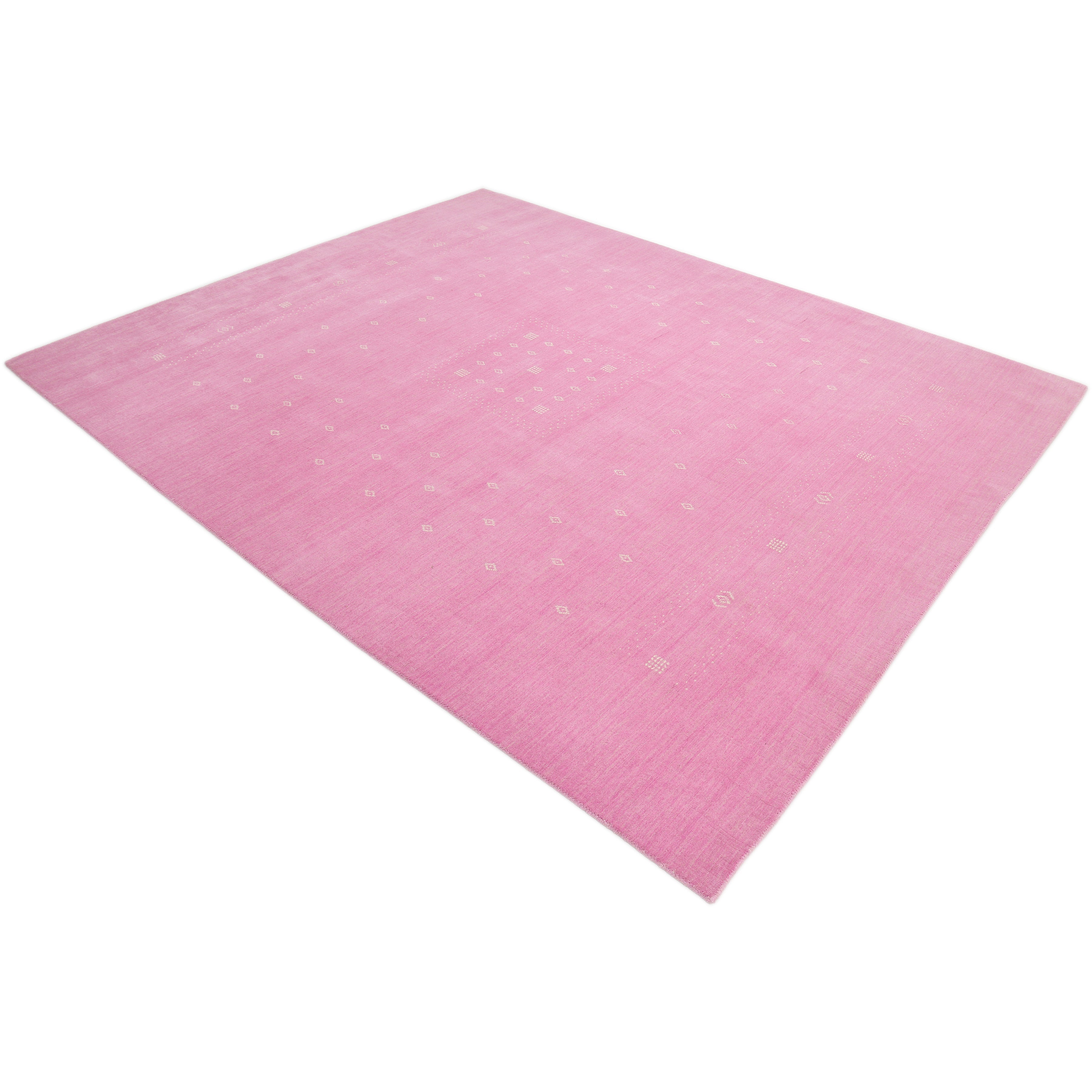 Boho Handmade Area Rug - Pink