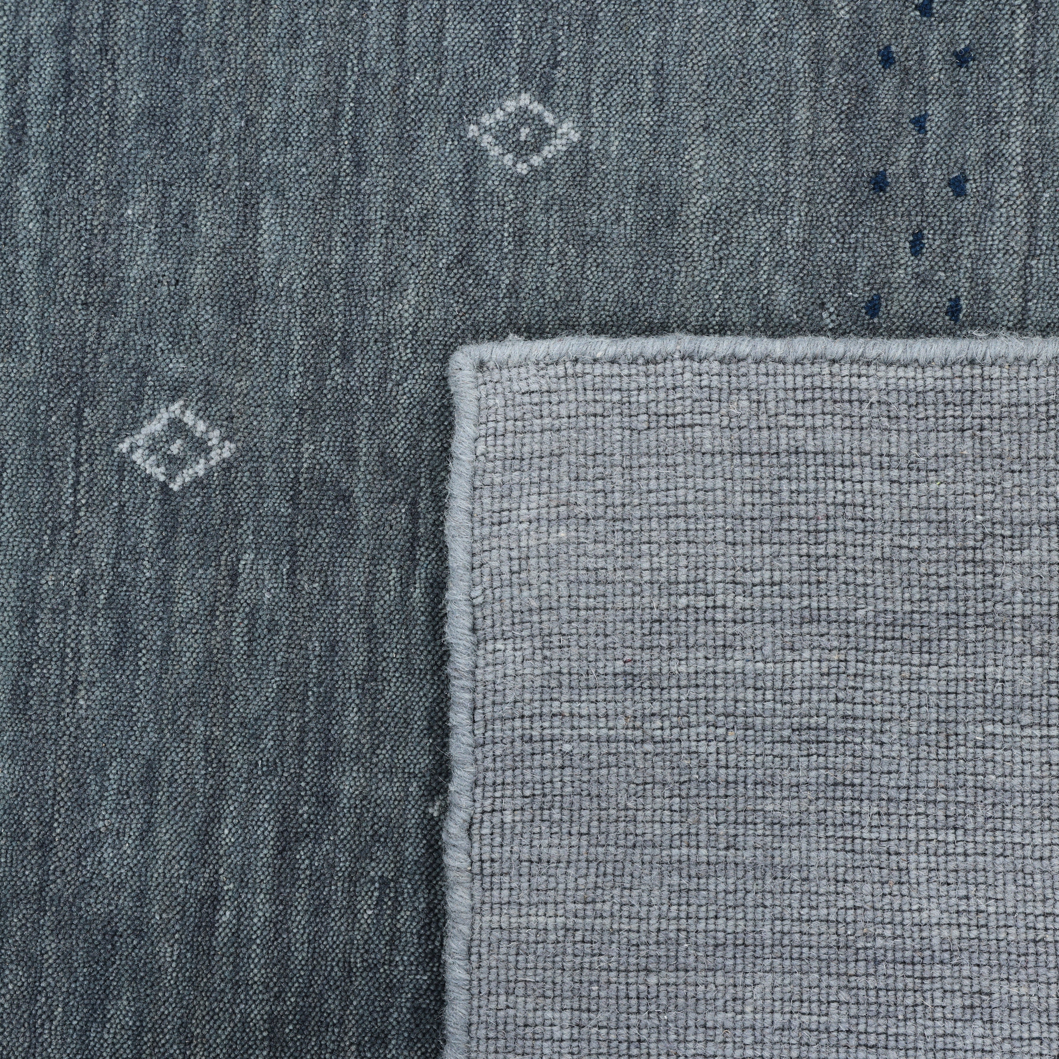 Boho Handmade Area Rug - Gray