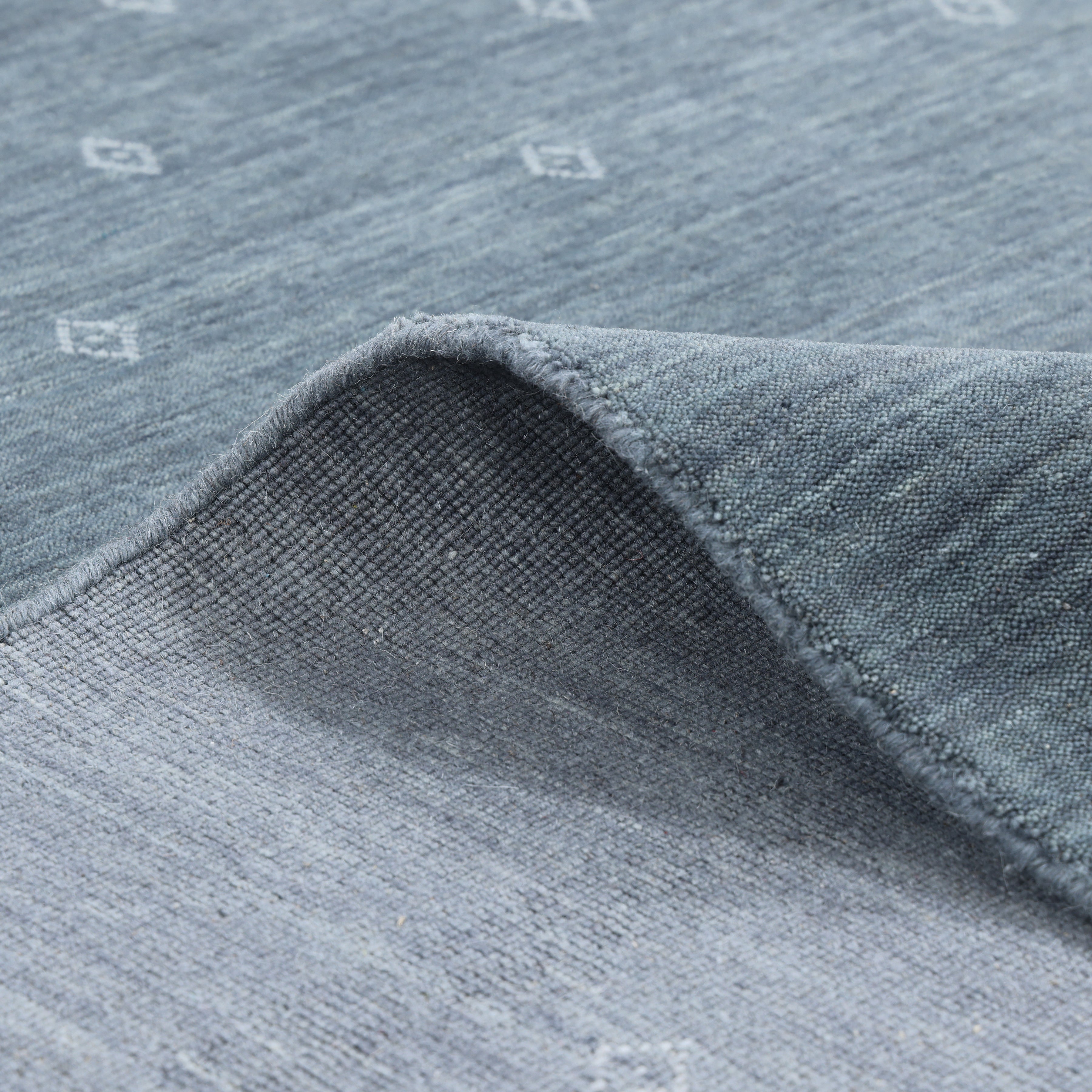 Boho Handmade Area Rug - Gray