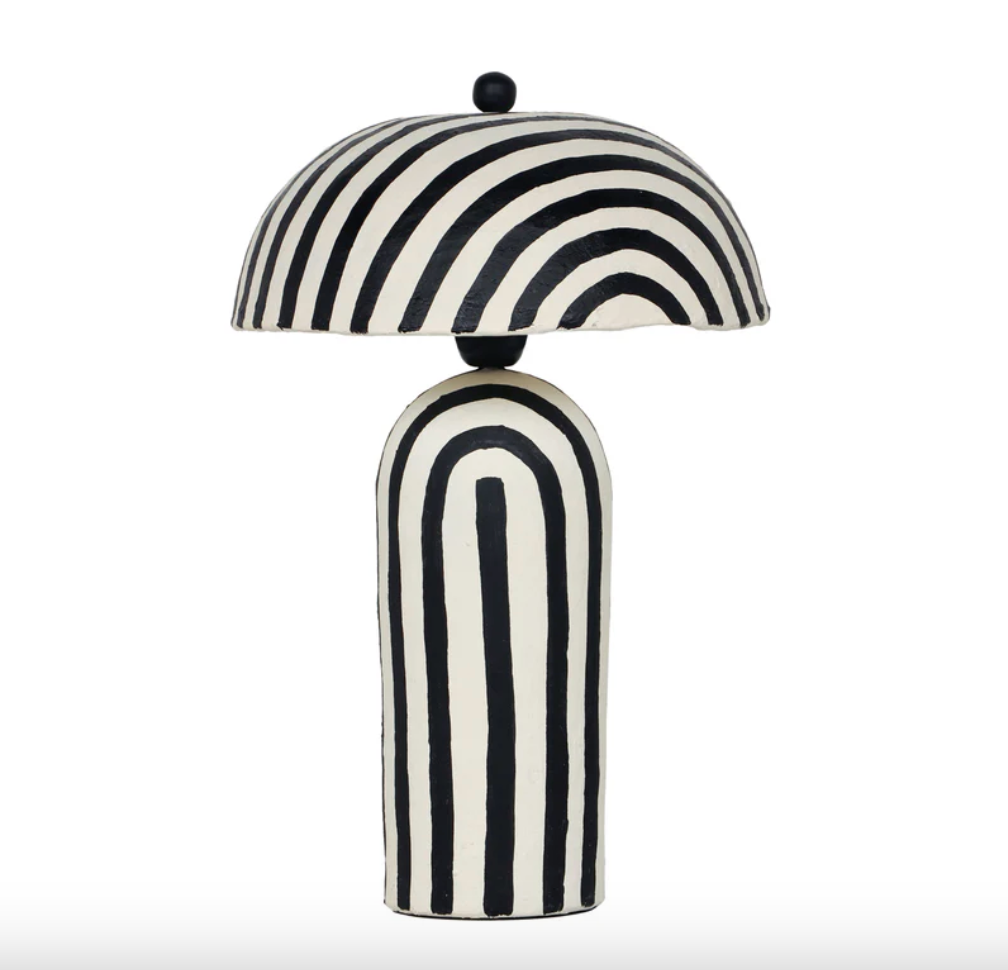 Striped Table Lamp