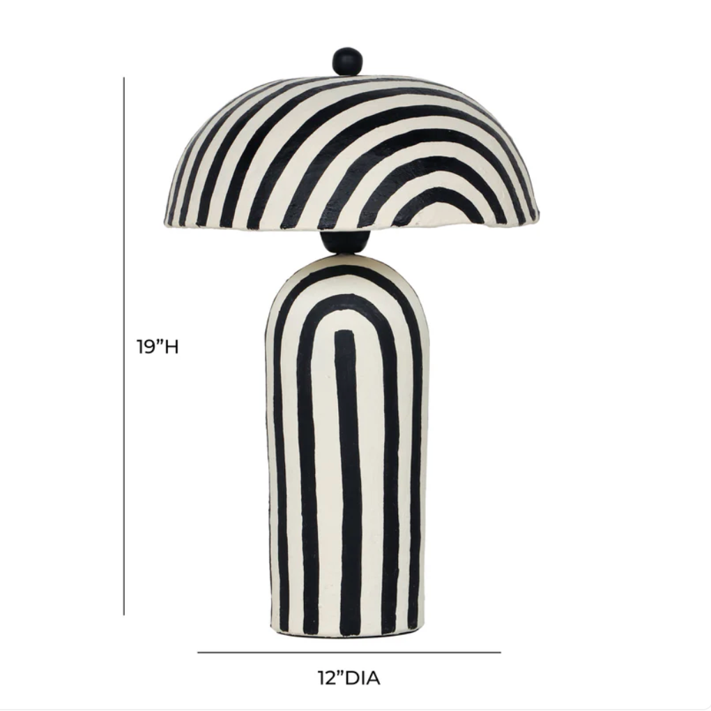 Striped Table Lamp