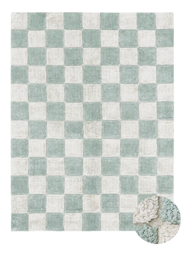 Checkered Washable Rug