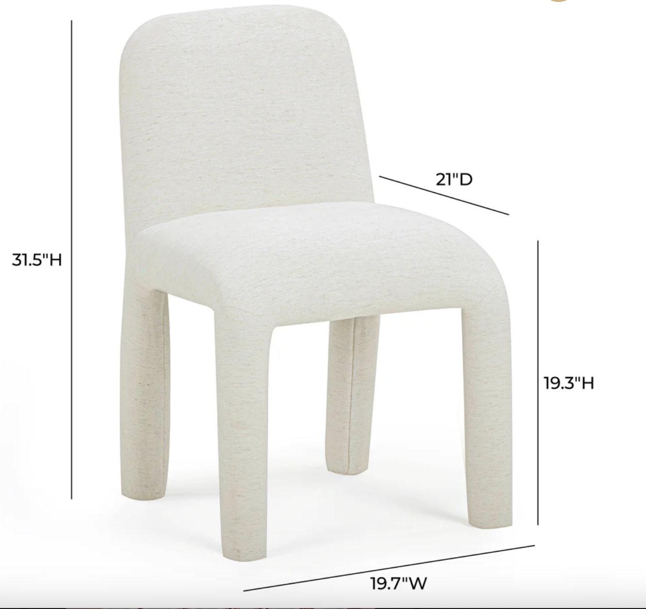 Georgia Chenille Chair - Performance Fabric