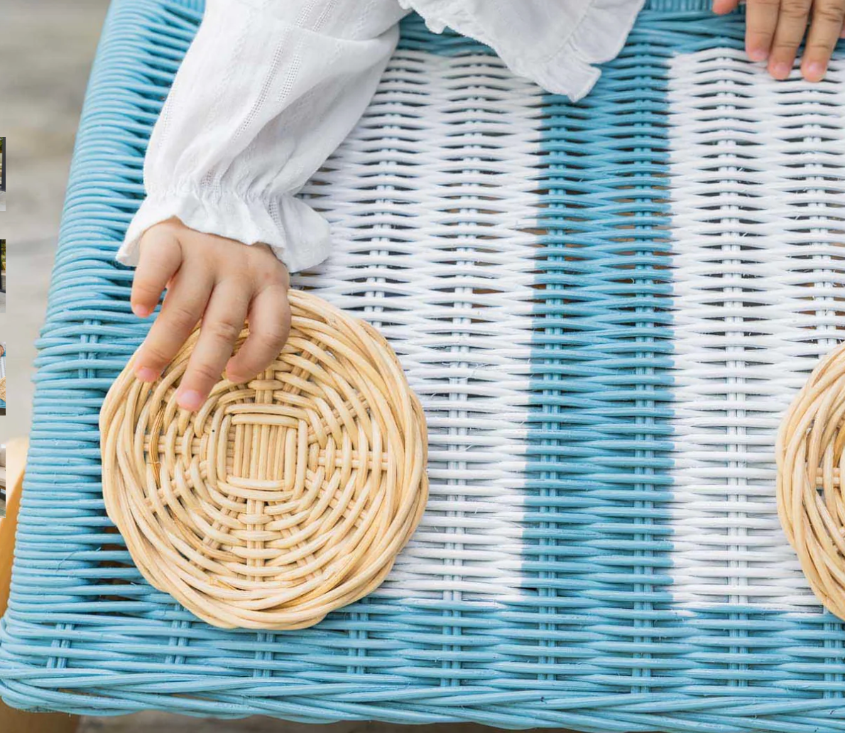 Wagon Storage Basket - Blue