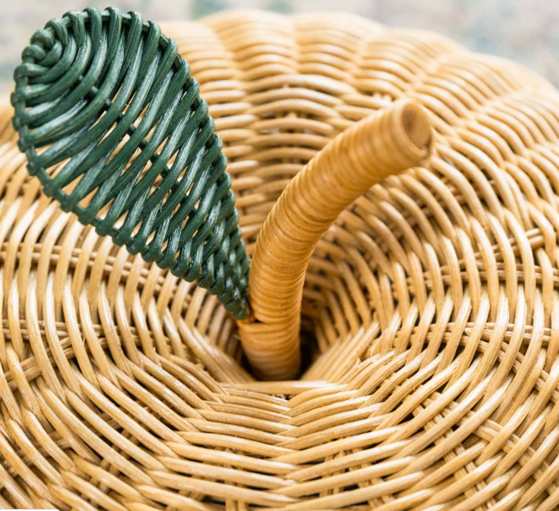 Apple Rattan Storage Basket