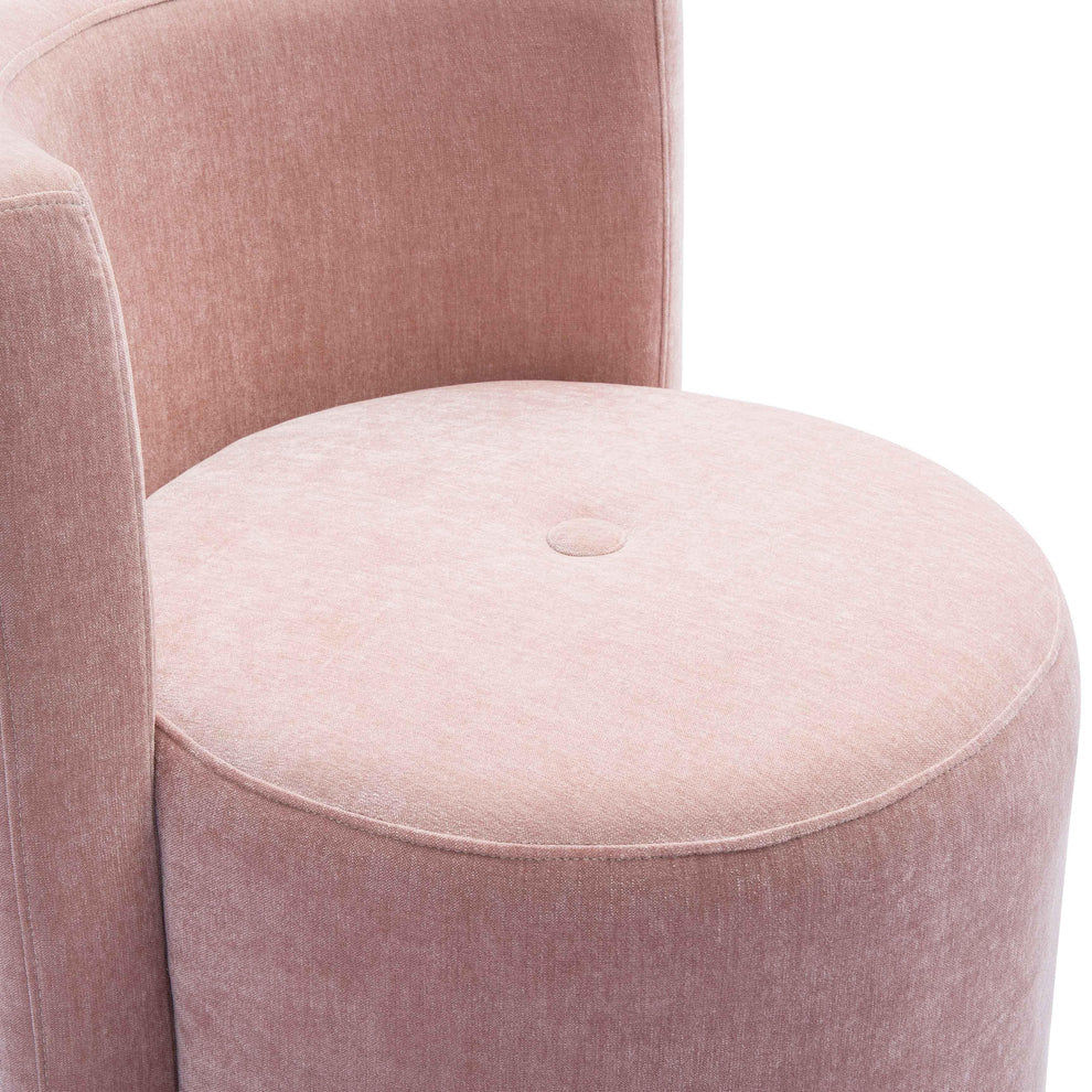 Alyssa Velvet Rolling Desk Chair