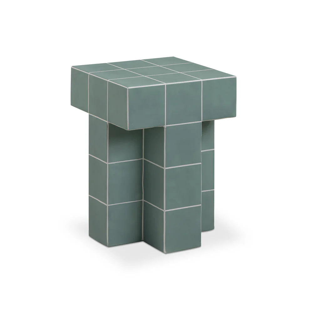 Alma Tile Concrete Side Table