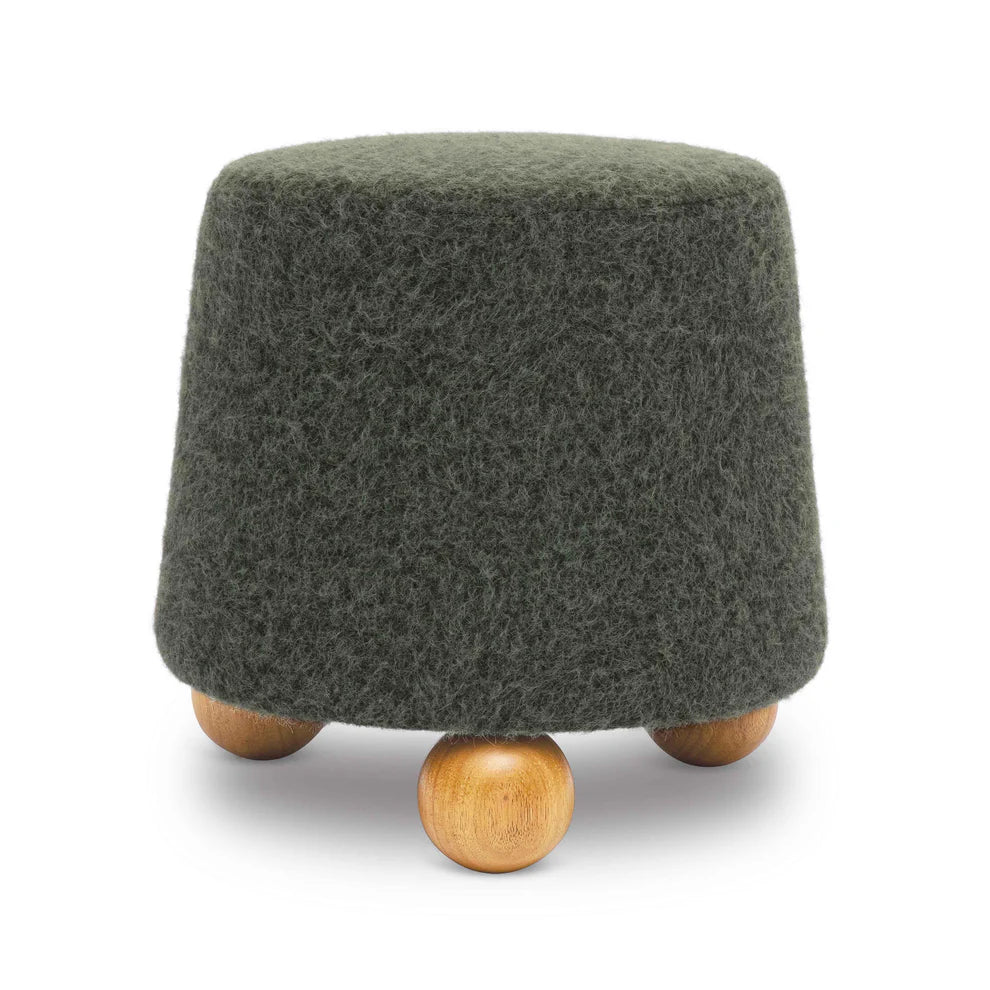 Jaine Faux Mohair Stool