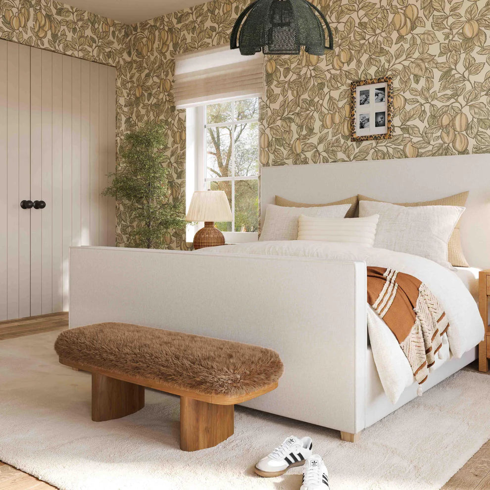 Ollie Vegan Shearling Bench