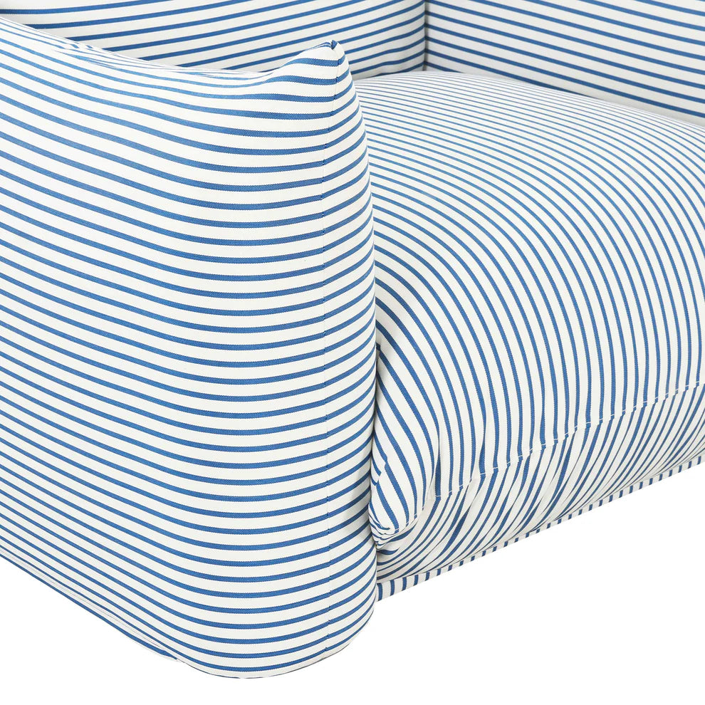Saint Tropez Striped Stuffed Armchair