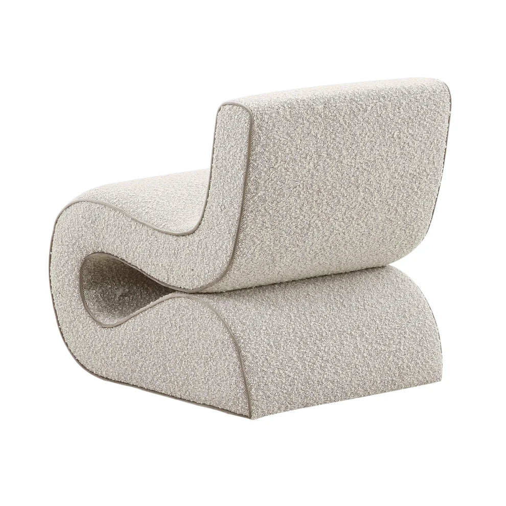 Senna Boucle Accent Chair - Gray