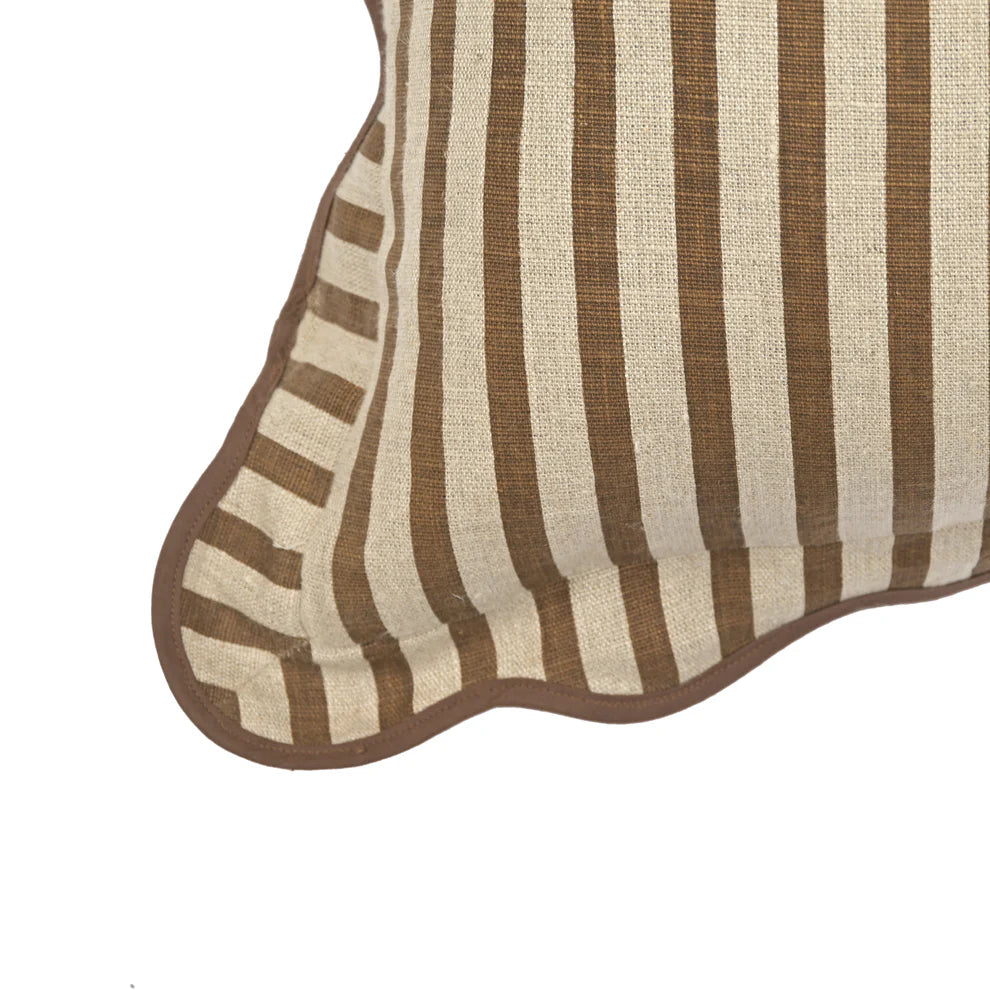 Striped Linen Throw Pillow