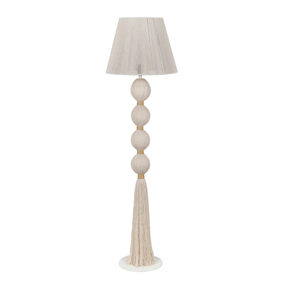 Samba Cotton Floor Lamp - White