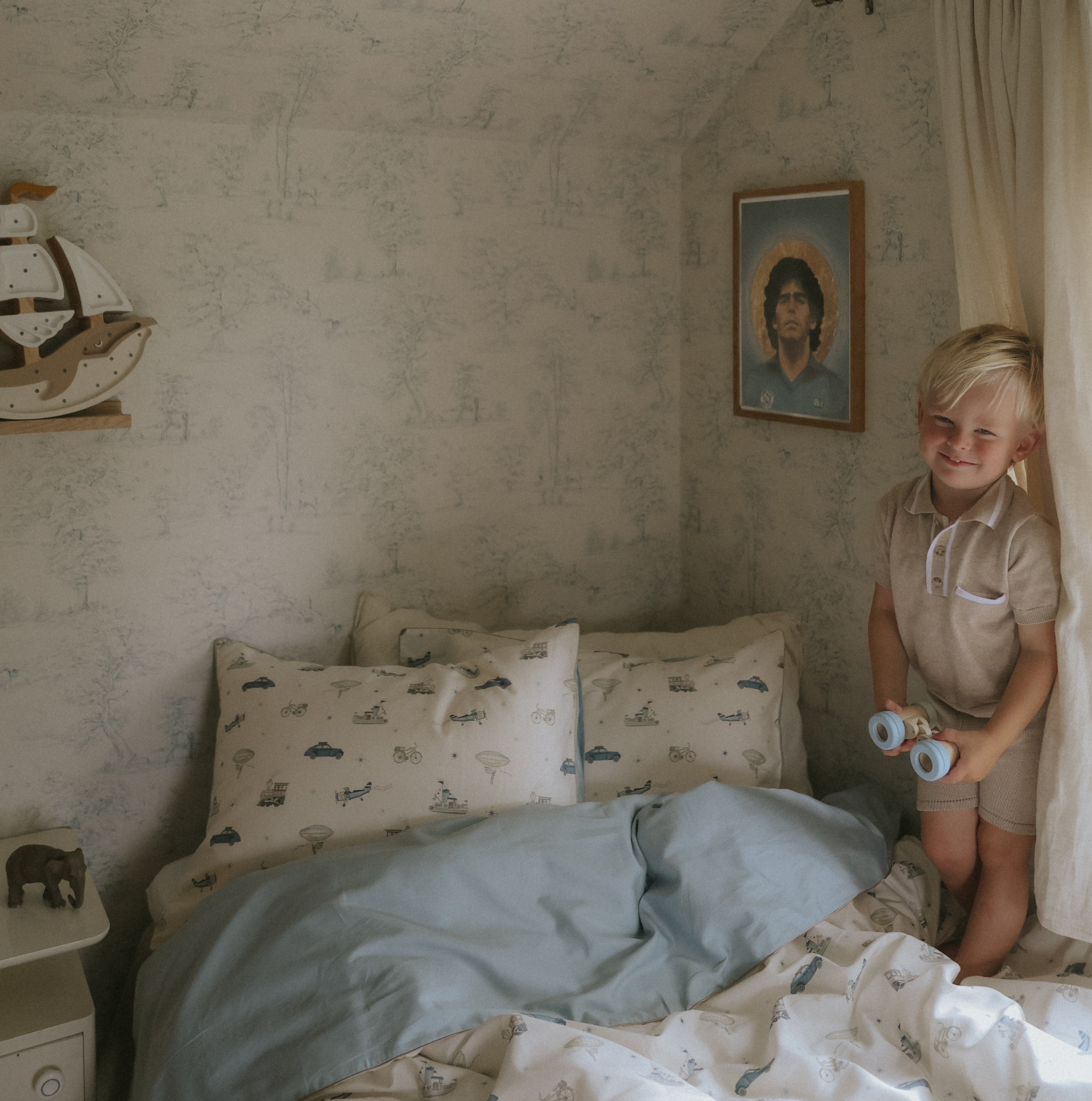 Transit Treasures Standard Pillowcase Set - Blue